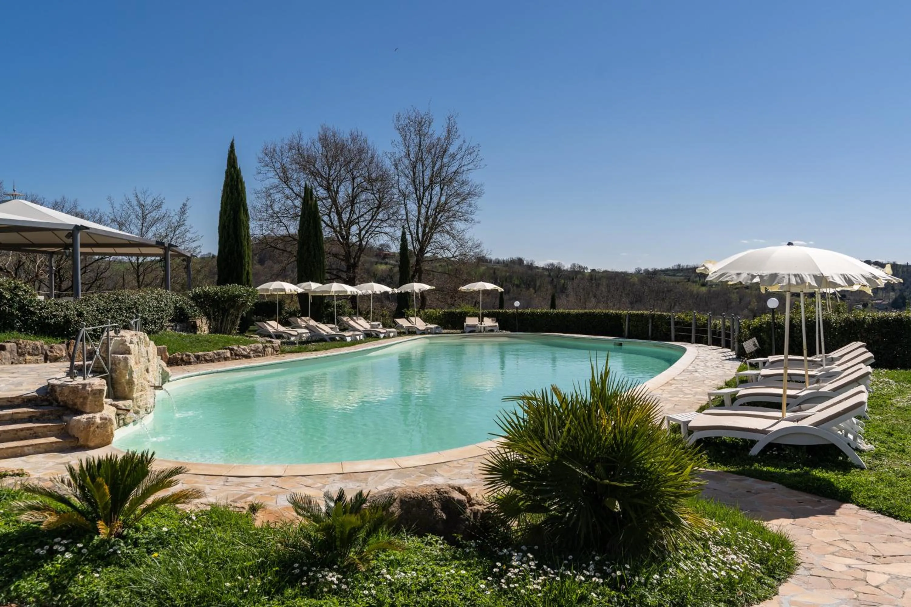 Pool view in Abbazia Collemedio Resort & Spa