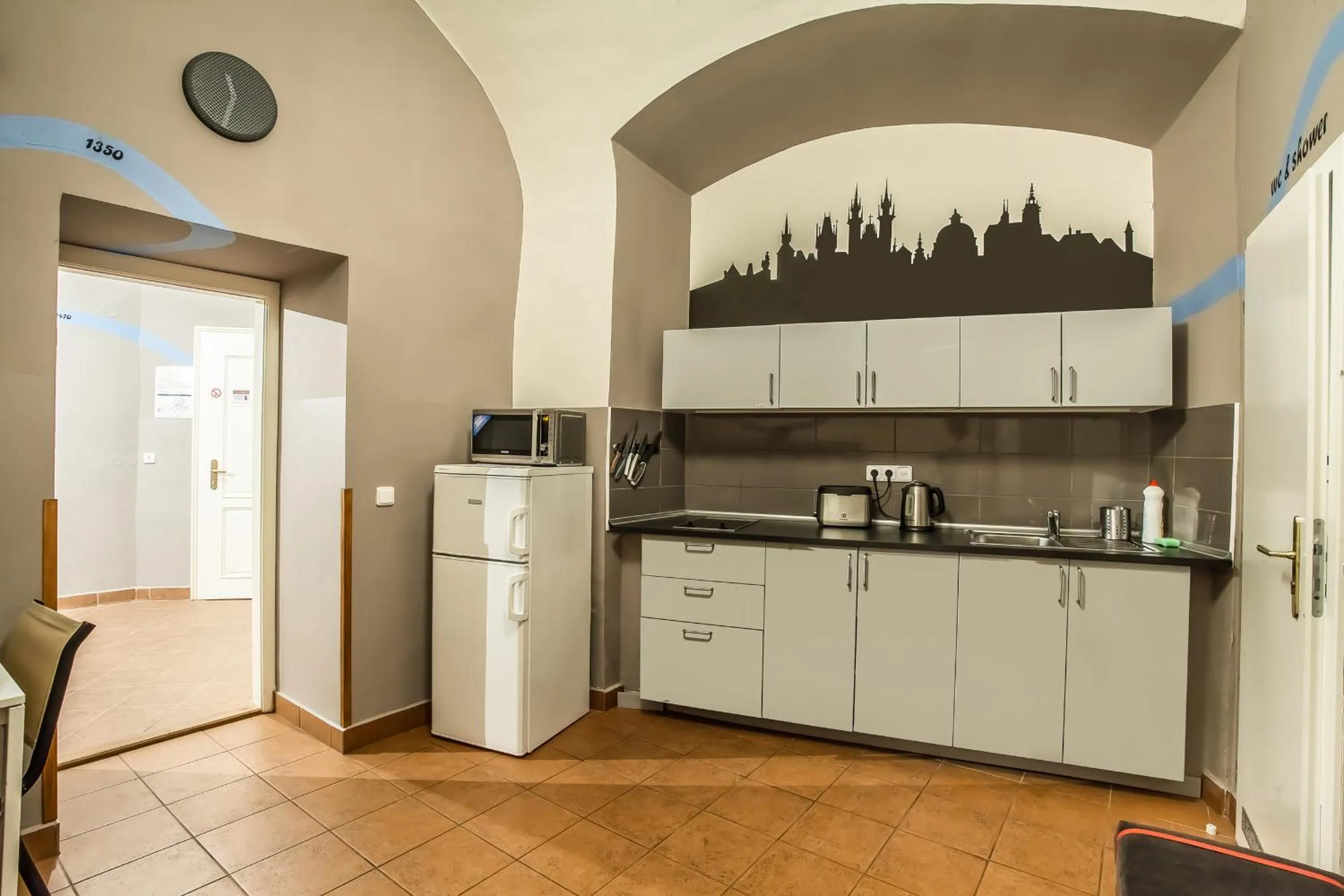 Kitchen or kitchenette in Ahoy! Hostel