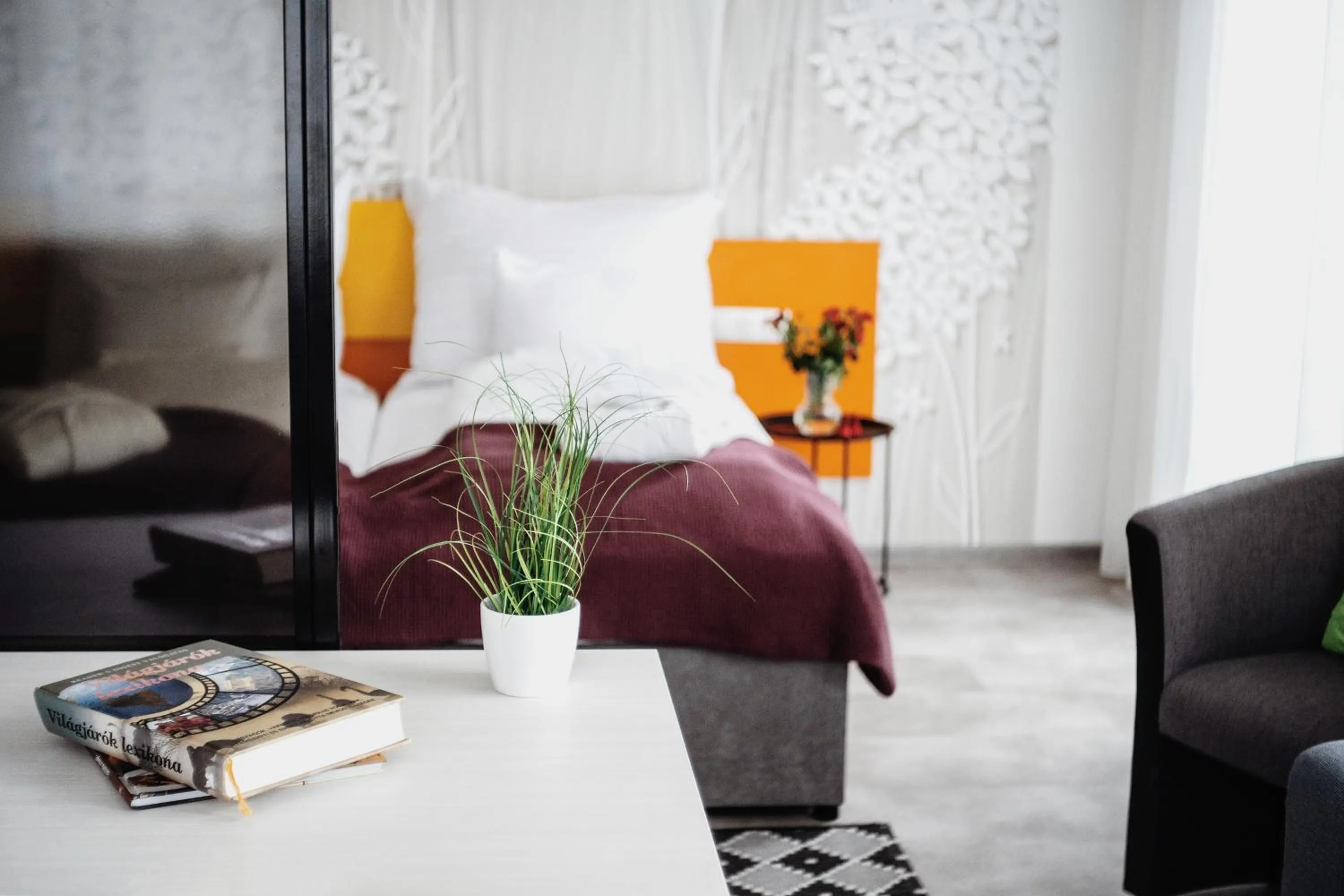 Seating area, Bed in RIVA Szeged