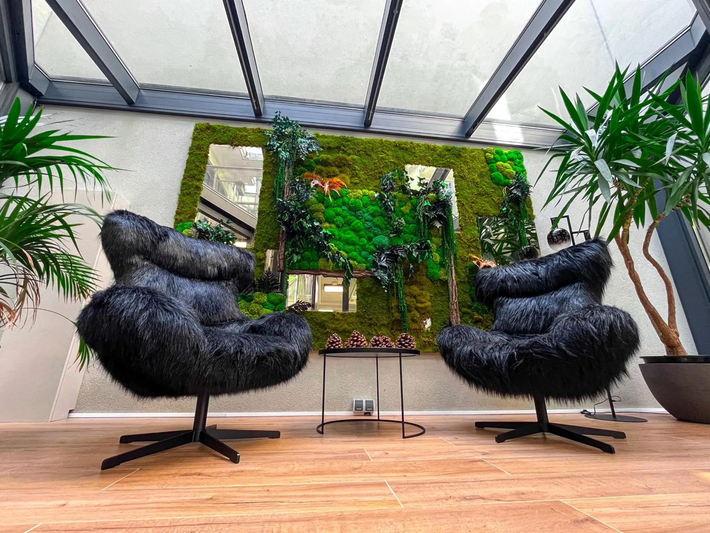 Inner courtyard view in Xerion Hotel