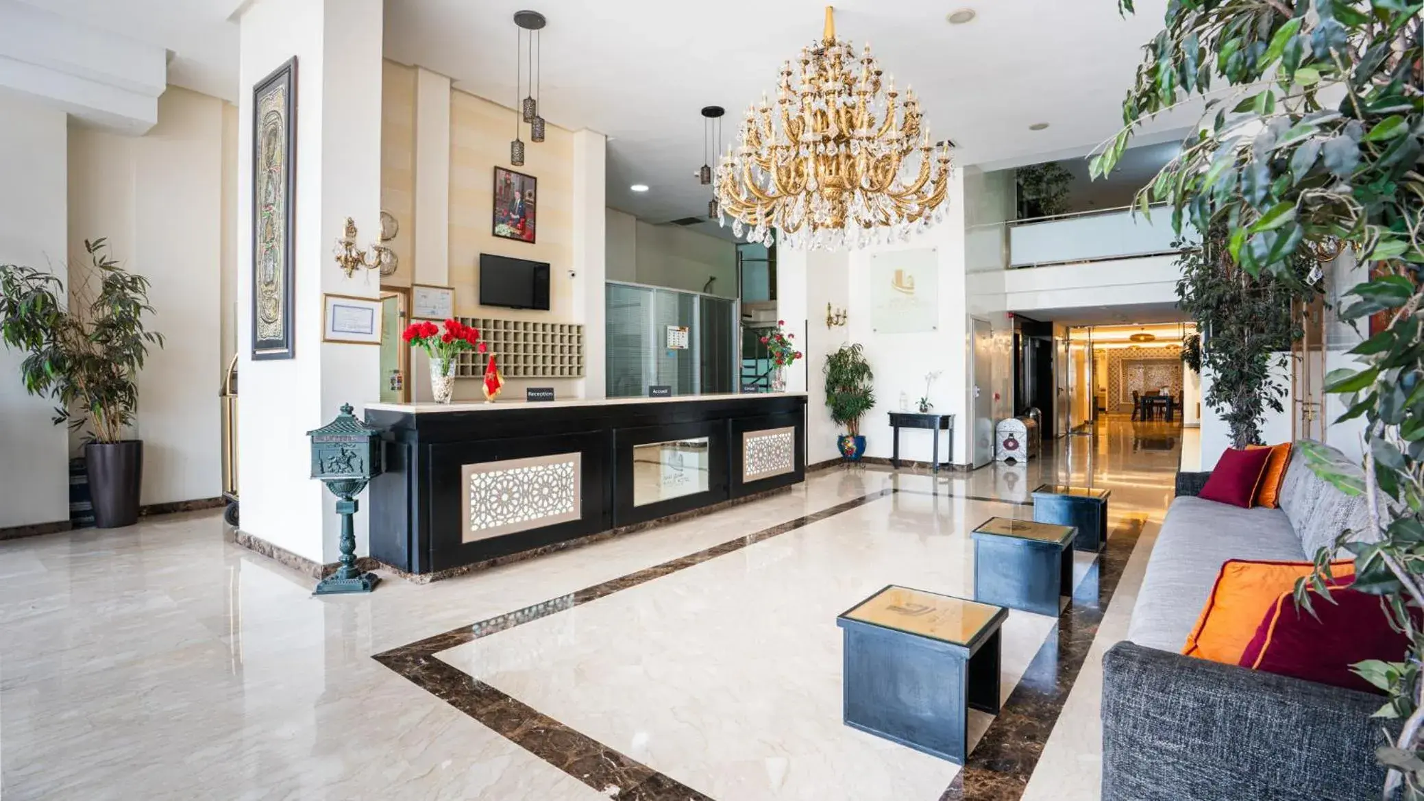 Lobby or reception in Hotel Al Walid Lobby or reception in Hotel Al Walid