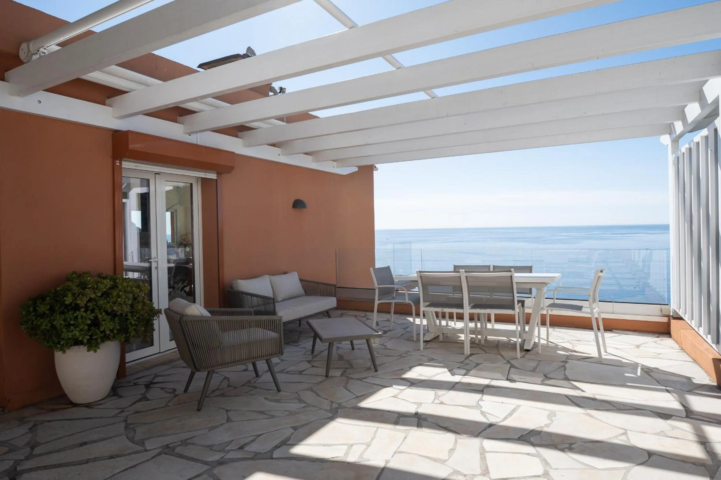 Balcony/Terrace in Villa Eze Vue Mer