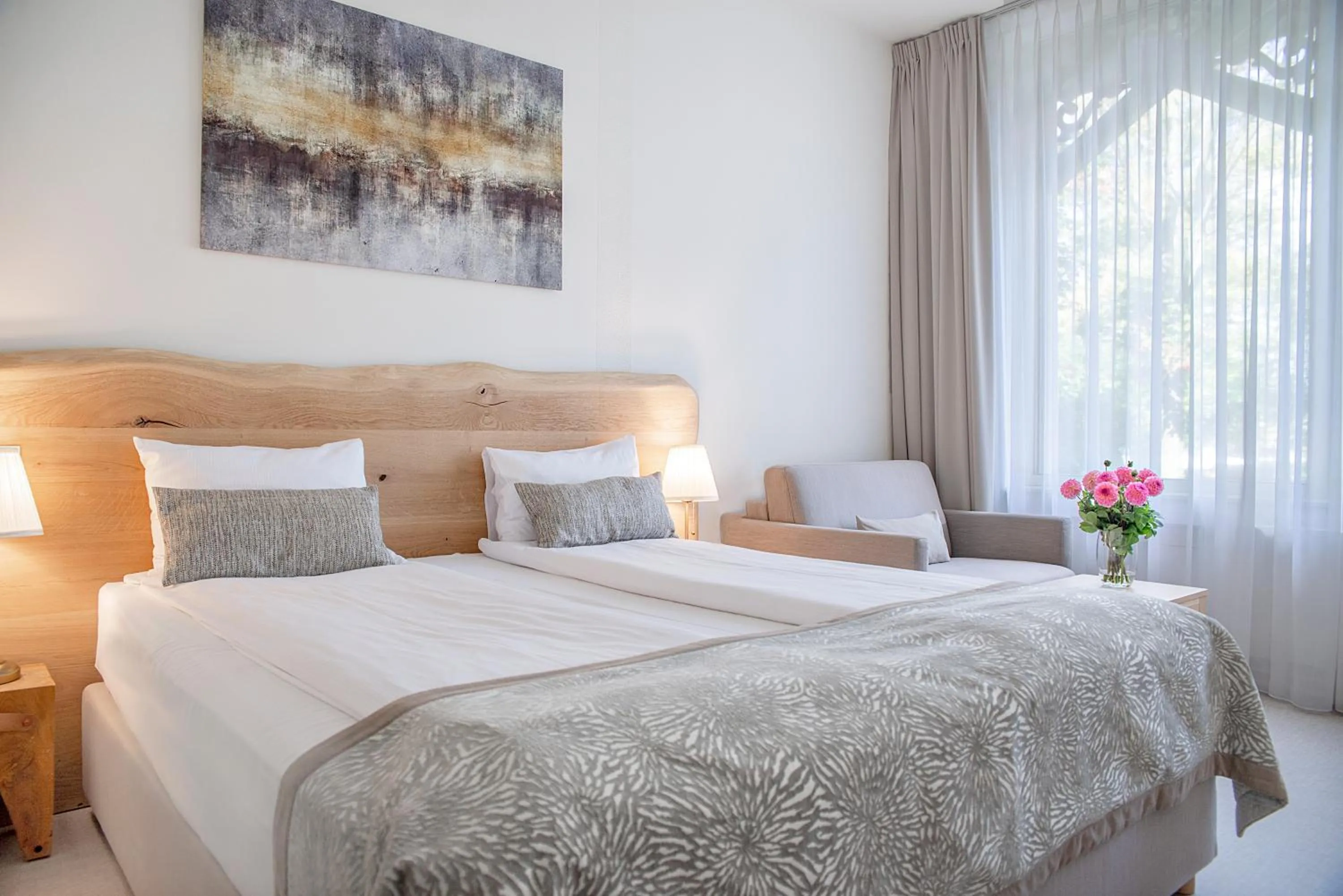 Bed in Hotel Dom Zdrojowy Gdańsk