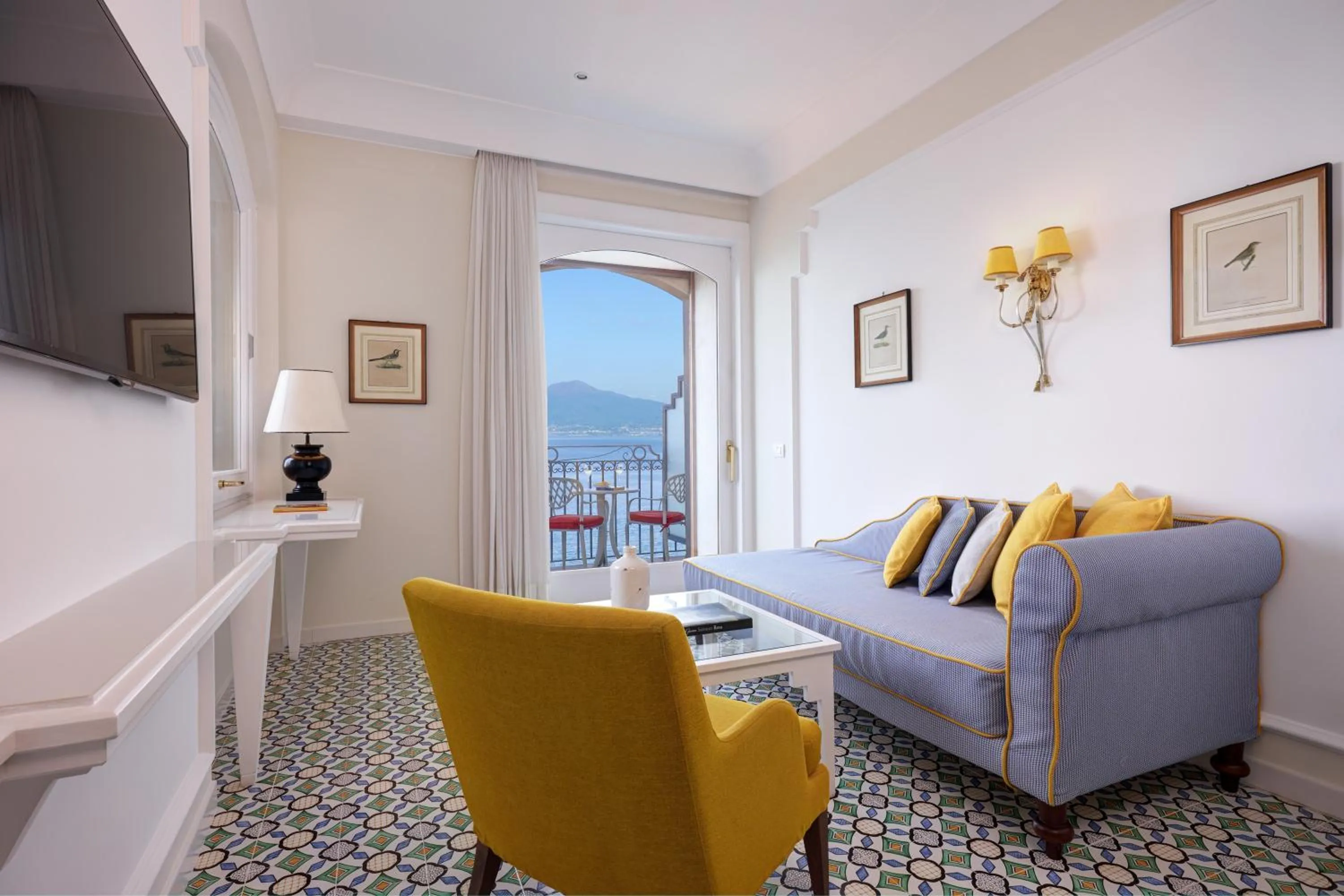 Seating area in Grand Hotel Ambasciatori