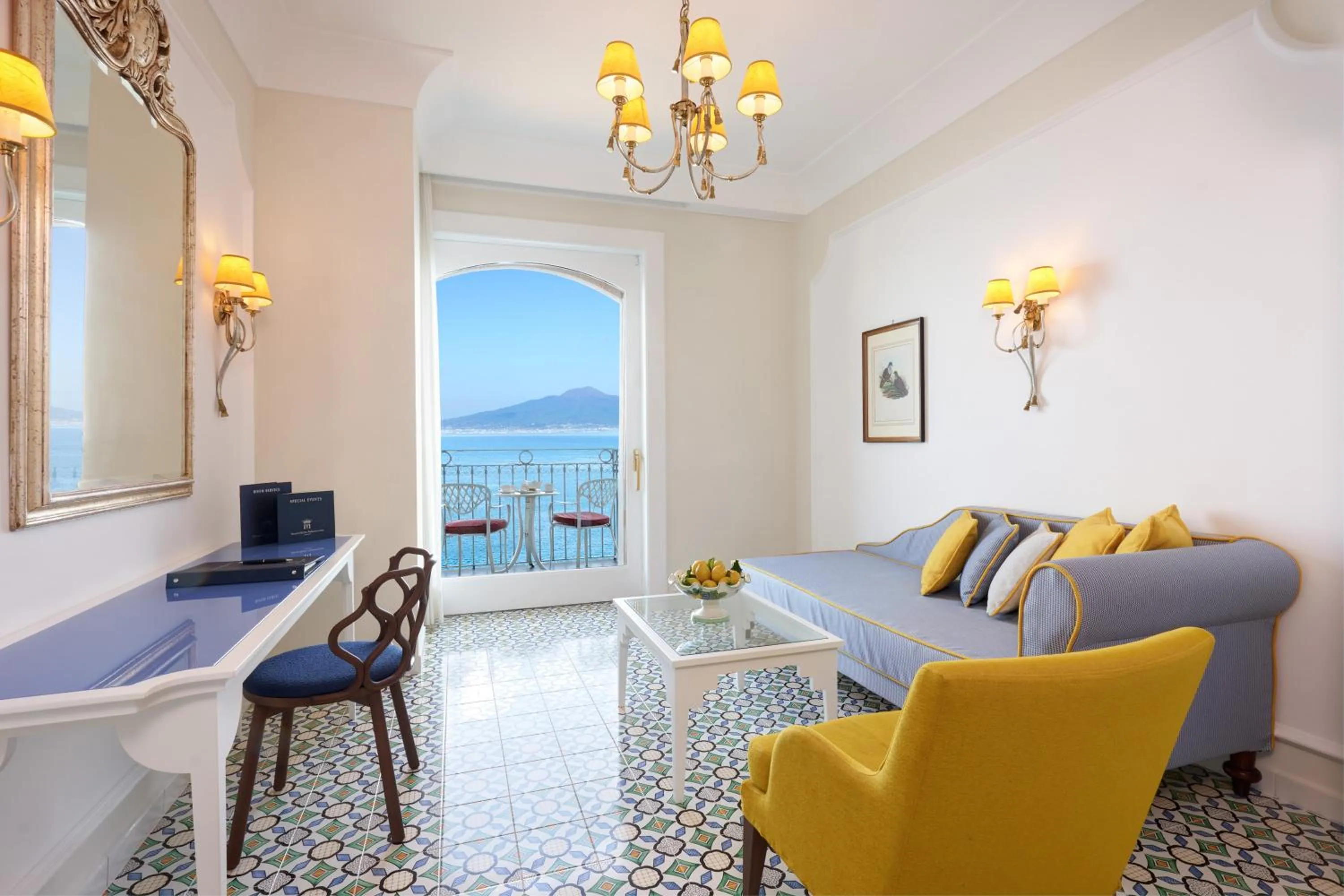 Seating area in Grand Hotel Ambasciatori