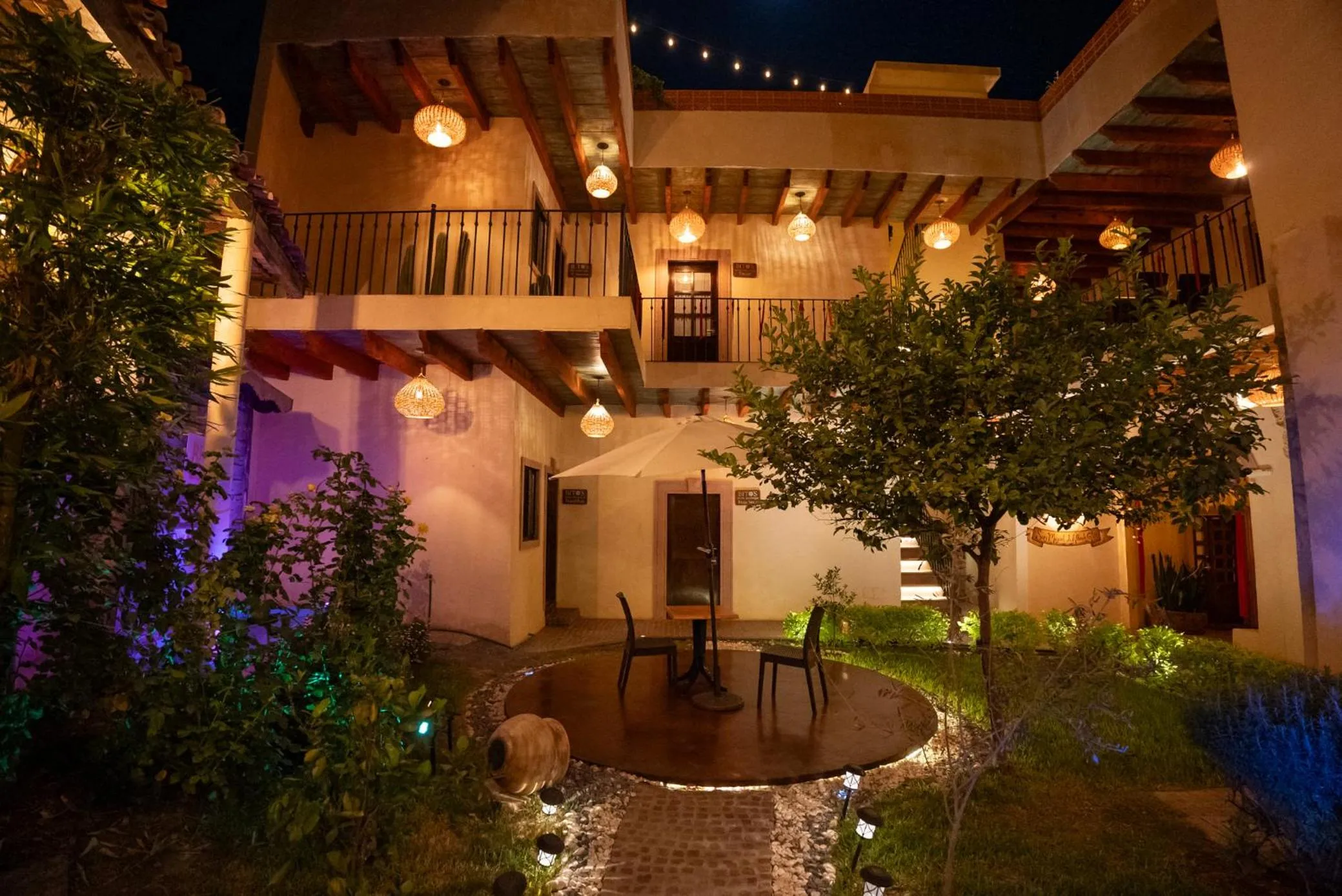 Patio in Bito's Hotel Boutique