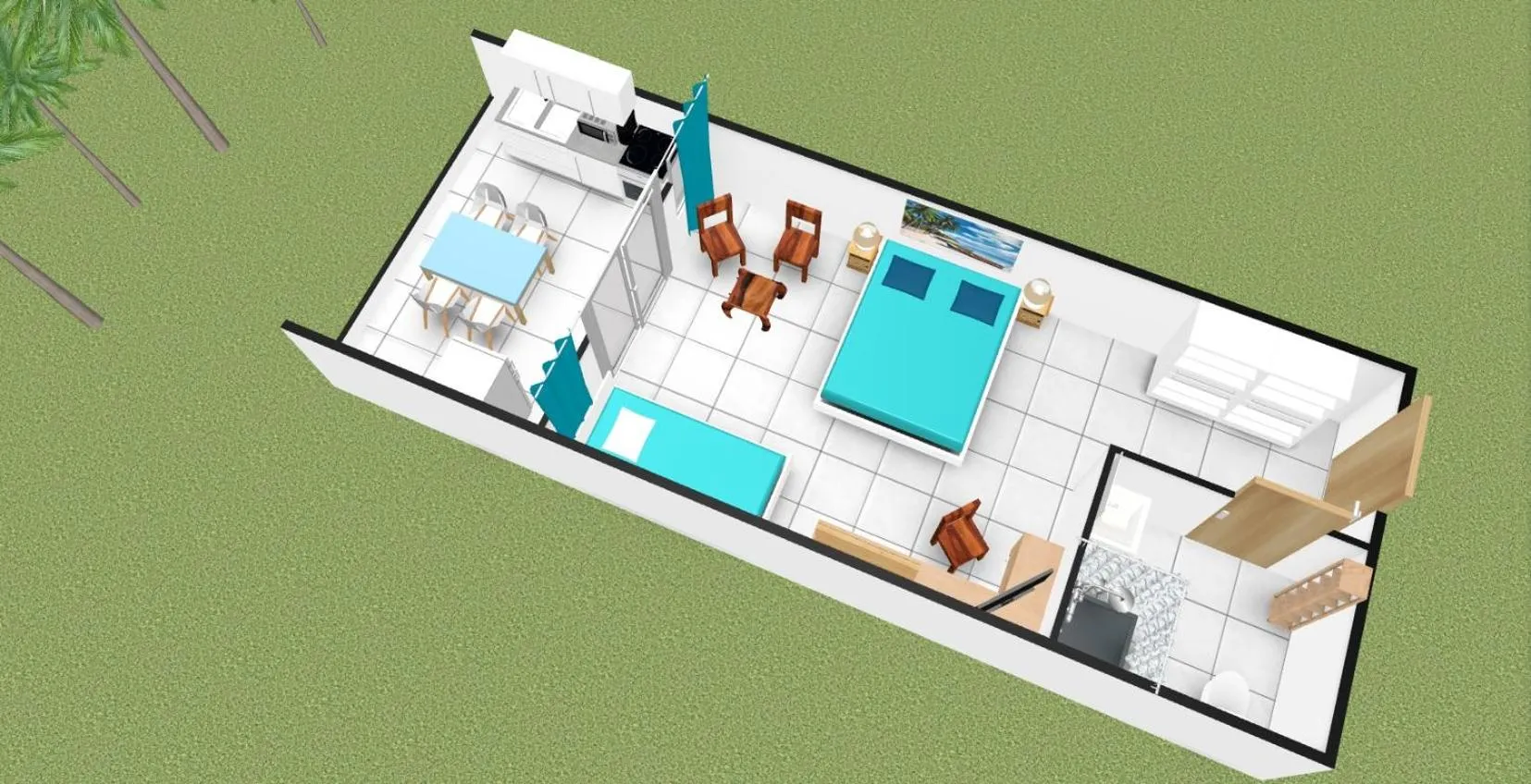 Photo of the whole room in Residence Les Cayalines