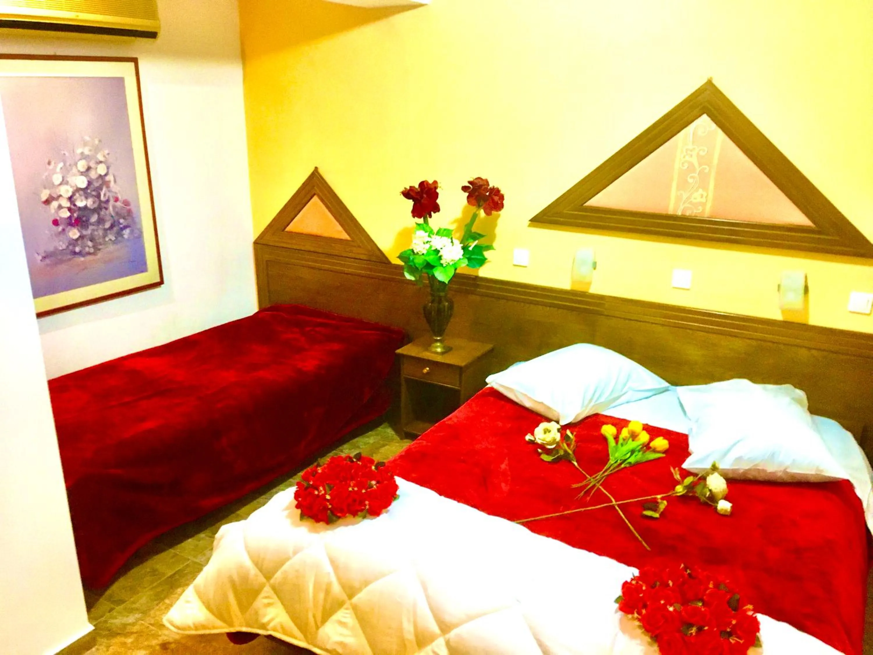 Bed in delphi aiolos center hotel panoramic view&yoga harmony hotel&rooms
