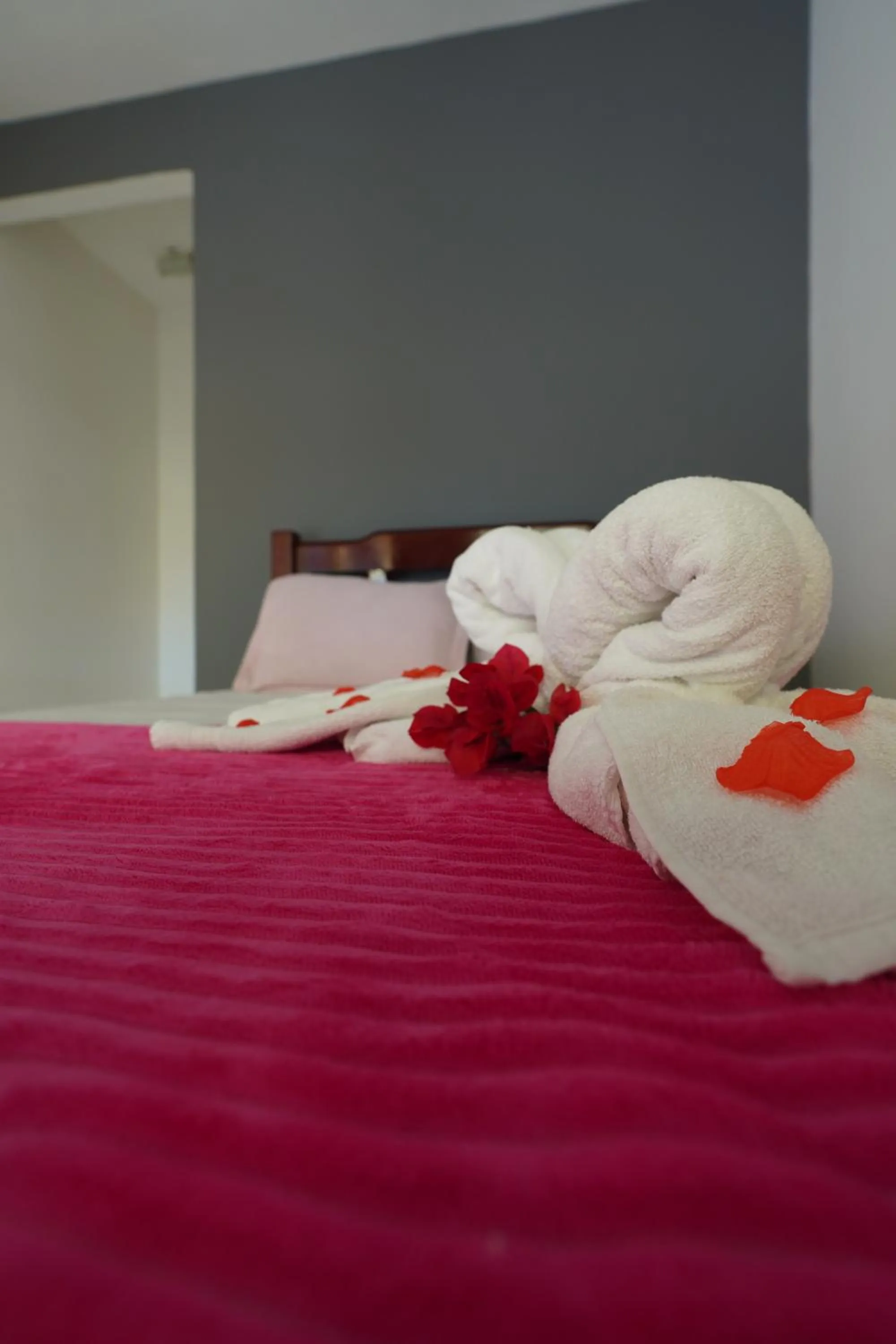 Bed in Pousada Frezza Mergulho