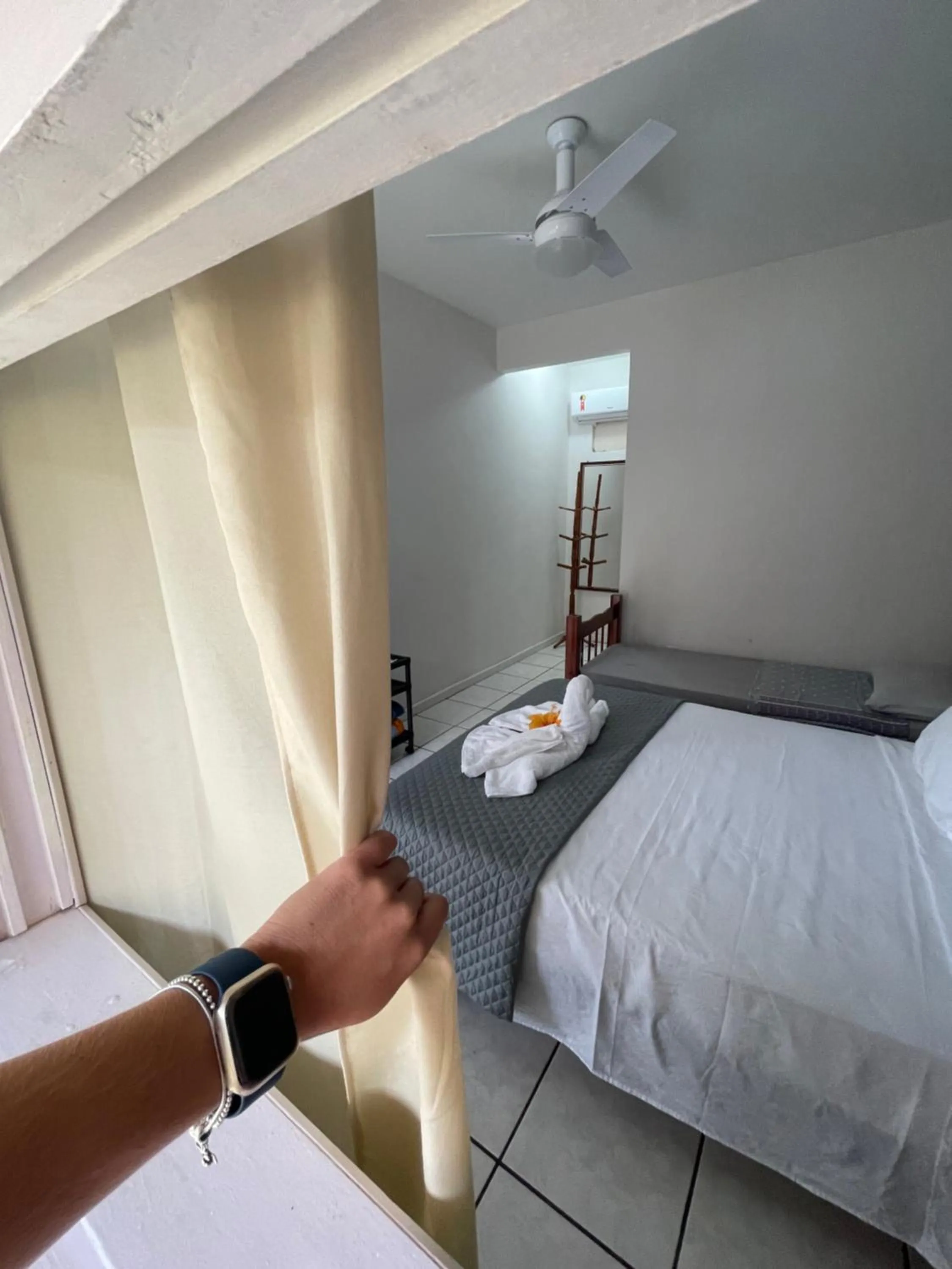 Bed in Pousada Frezza Mergulho