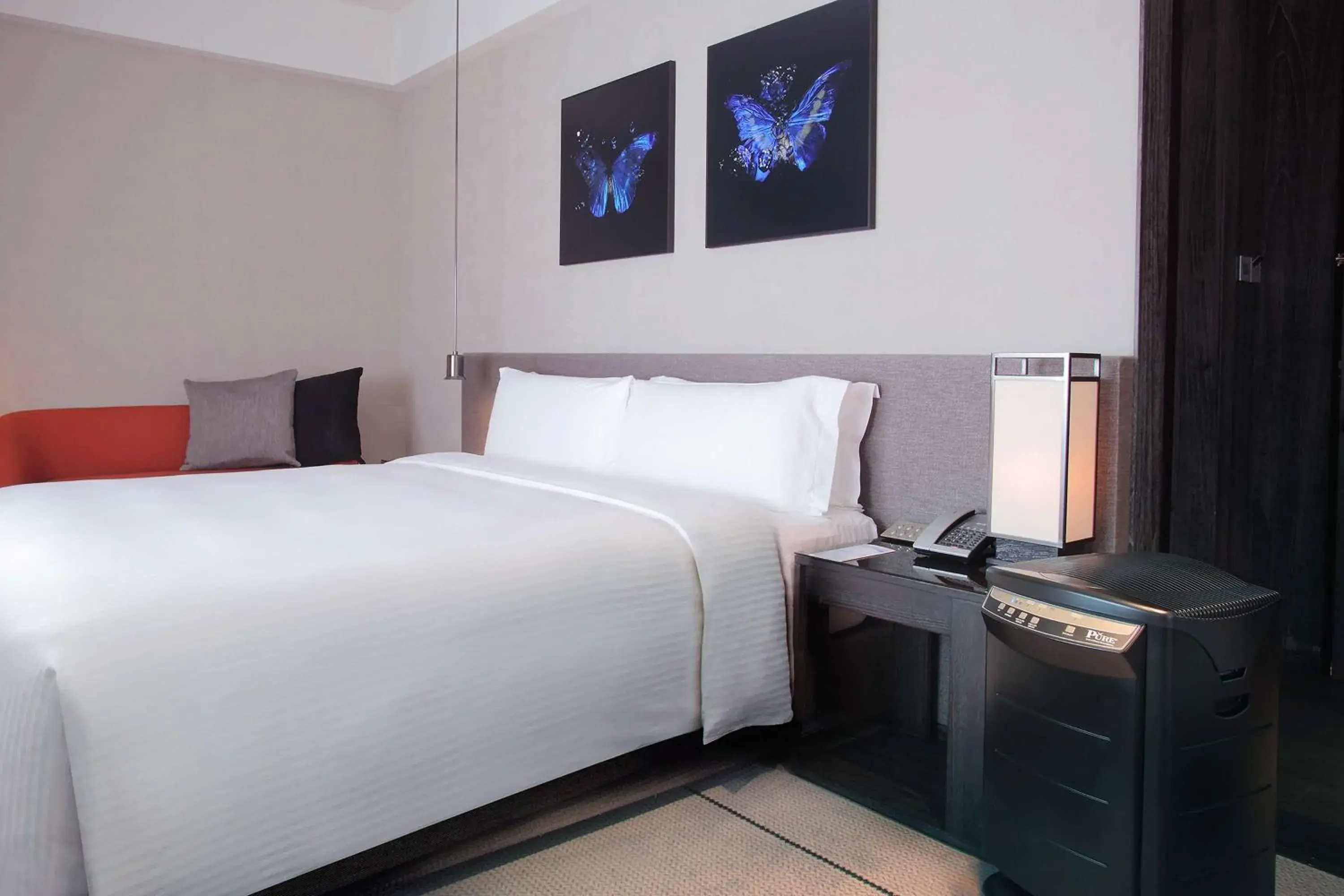 Bed in Humble House Taipei, Curio Collection by Hilton Bed in Humble House Taipei, Curio Collection by Hilton