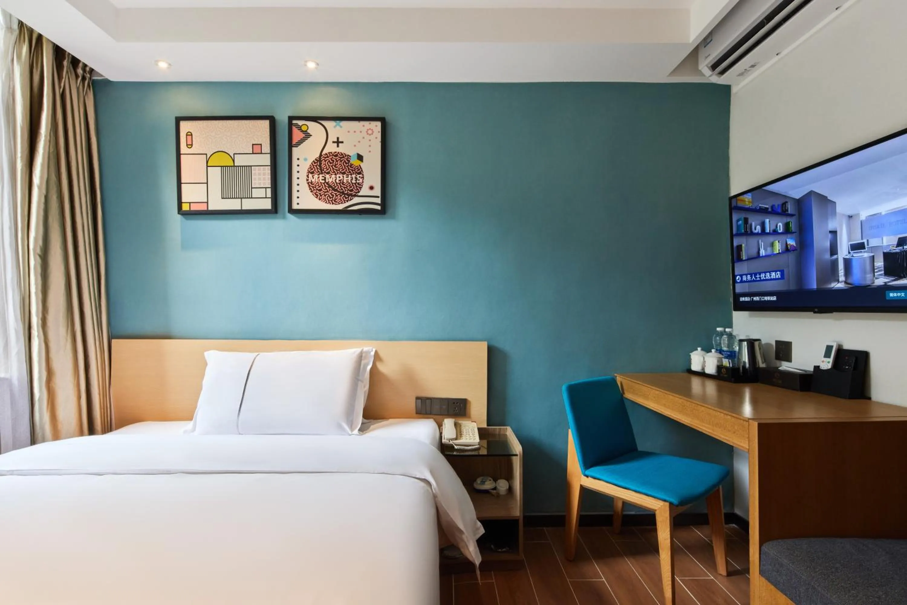 Bedroom, Bed in Insail Hotels Guangzhou XiMenKou Subway Station Branch