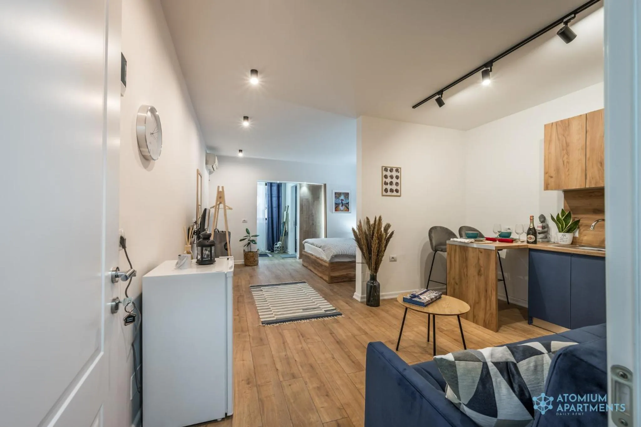Living room in Atomium apartments