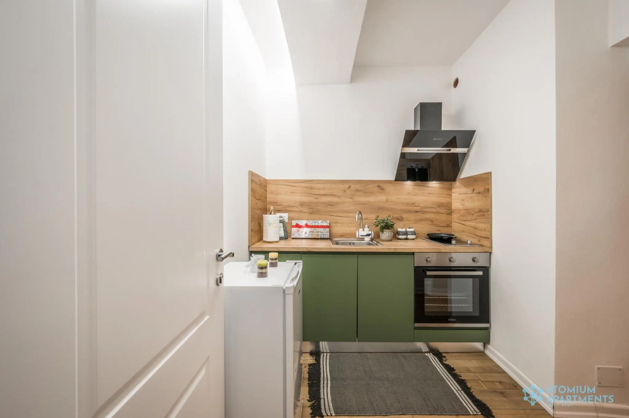 Kitchen or kitchenette in Atomium apartments