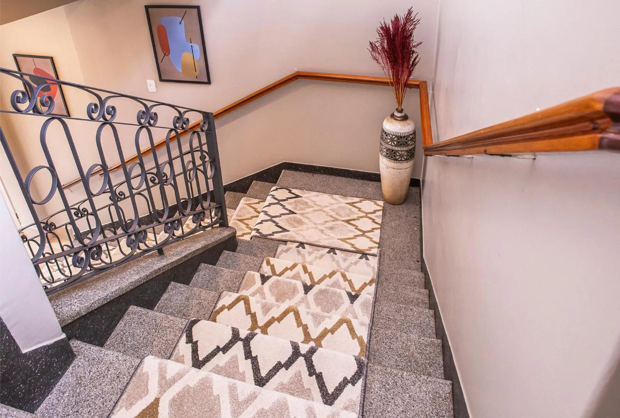 Decorative detail in Hotel Gambrinus