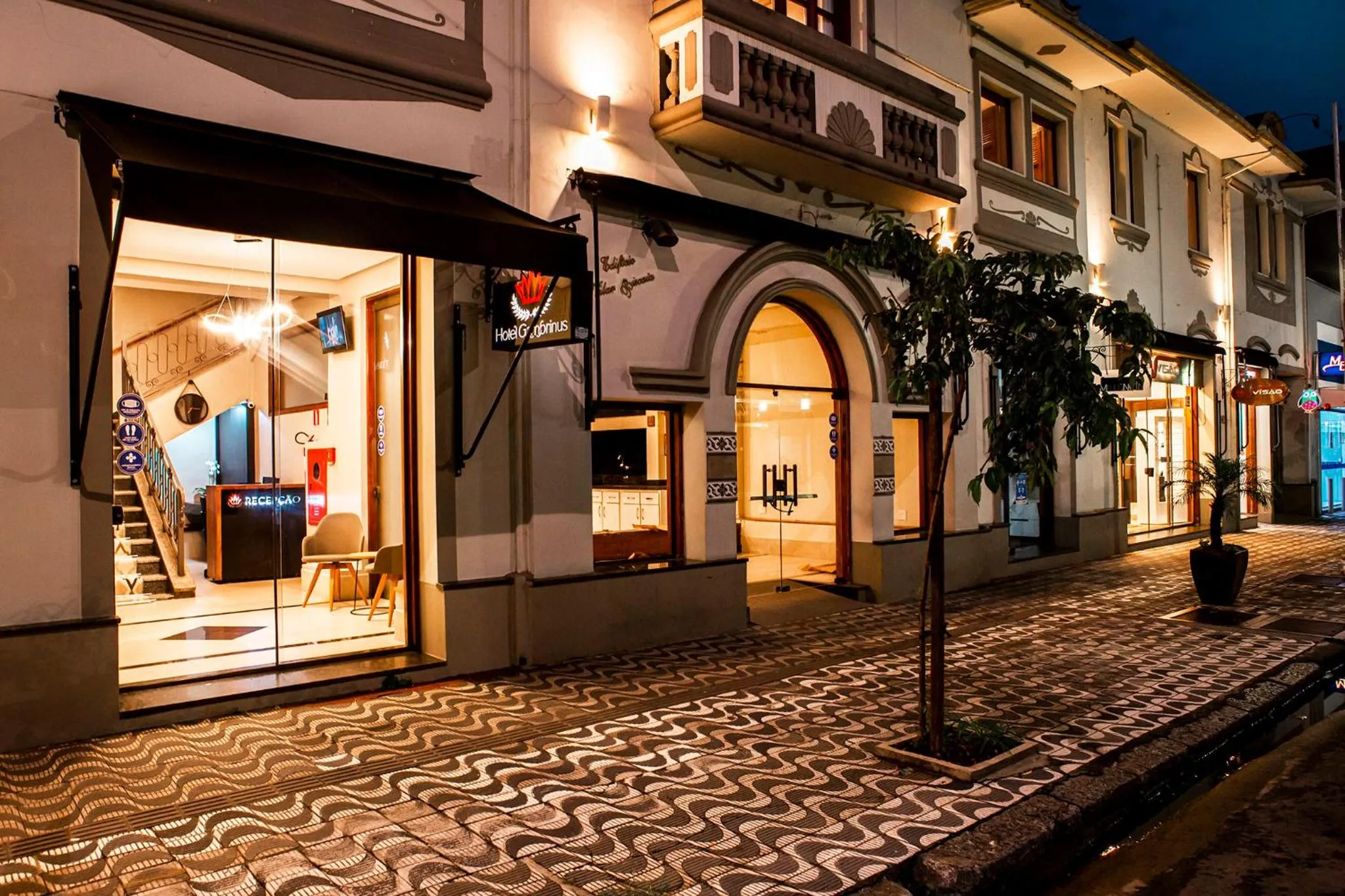 Facade/entrance in Hotel Gambrinus