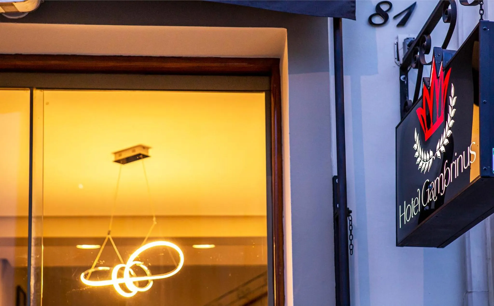 Facade/entrance in Hotel Gambrinus