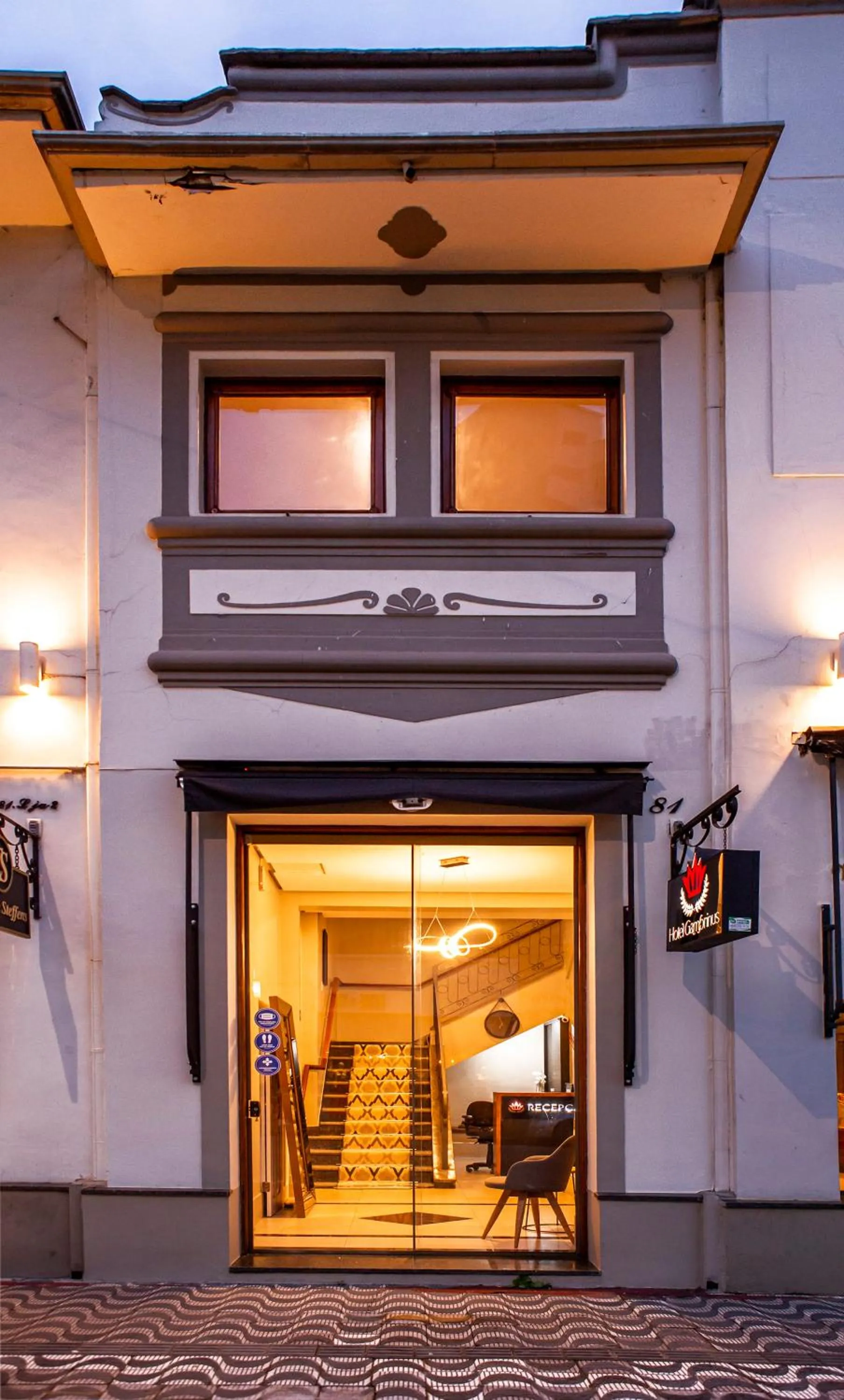 Facade/entrance in Hotel Gambrinus