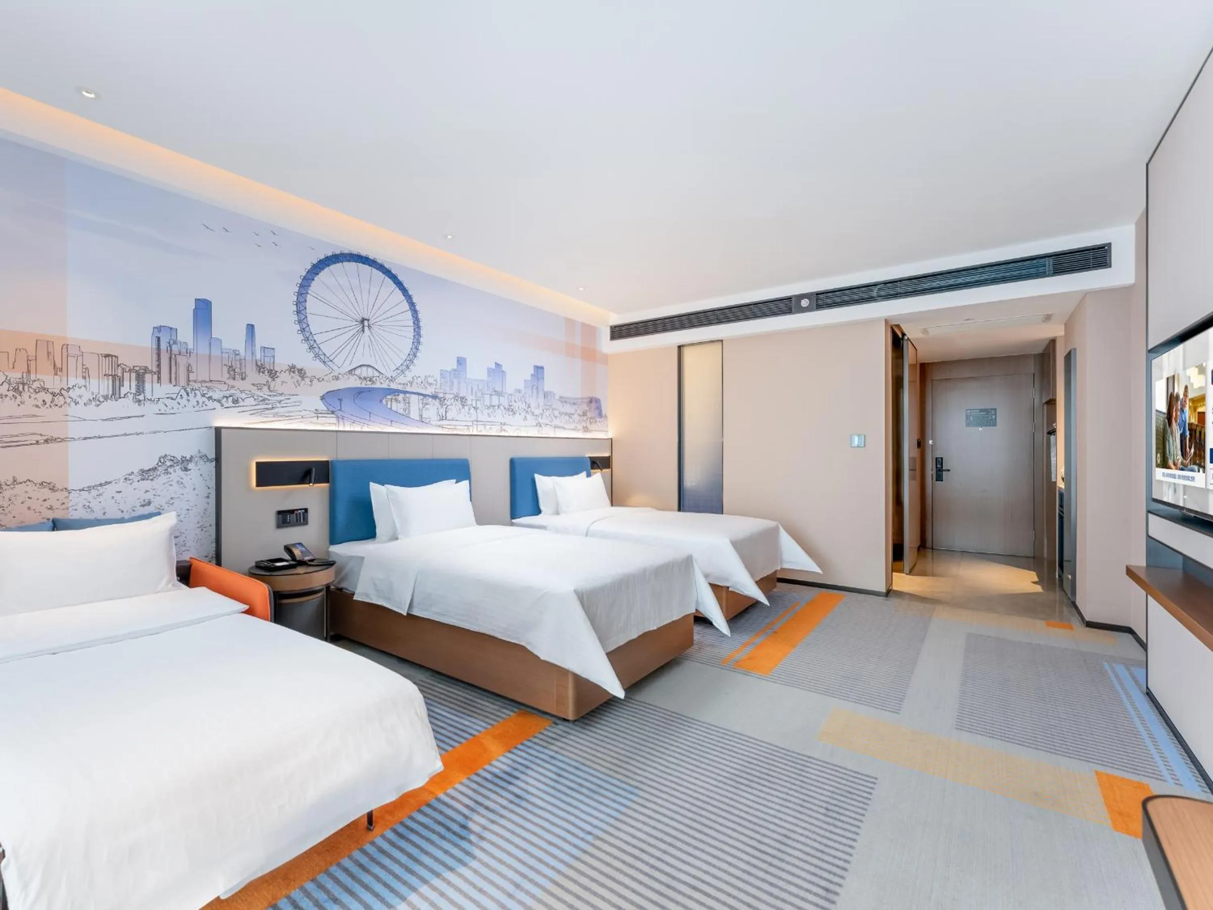 Bed in Hampton by Hilton Guangzhou Jinshazhou