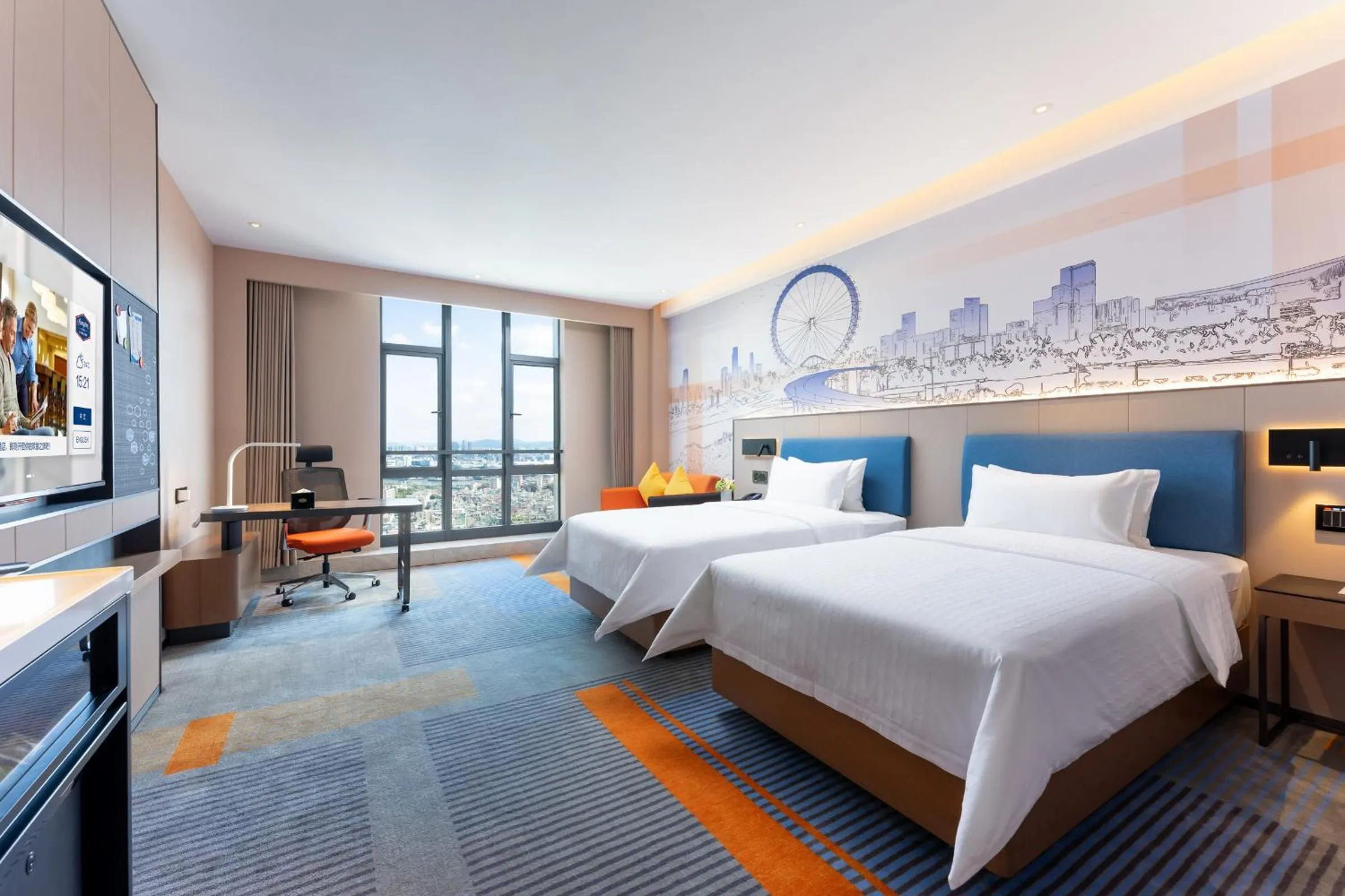 Photo of the whole room, Bed in Hampton by Hilton Guangzhou Jinshazhou
