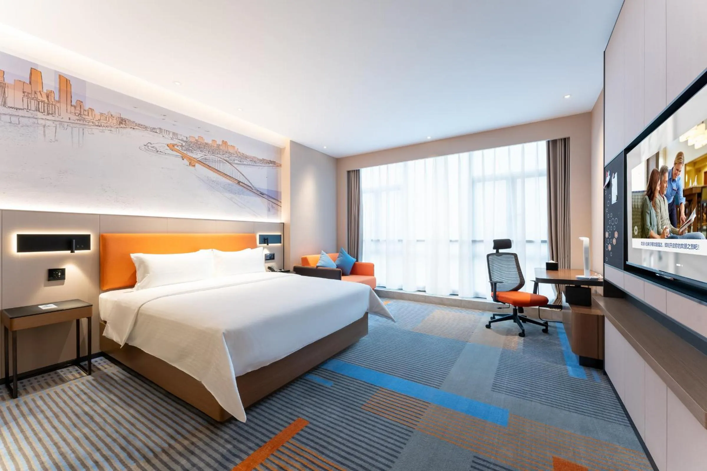 Bed in Hampton by Hilton Guangzhou Jinshazhou