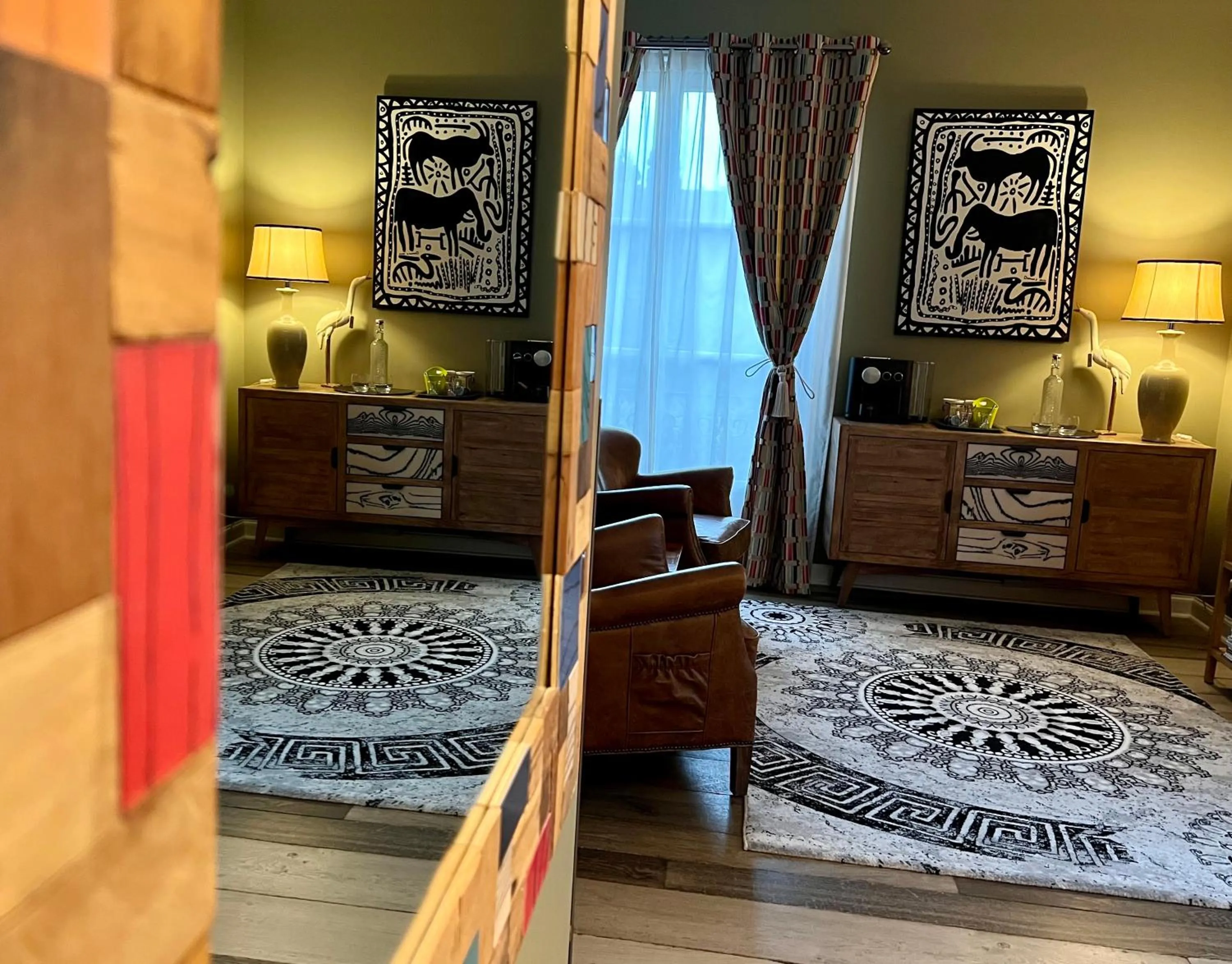 Decorative detail in Villa Talisman