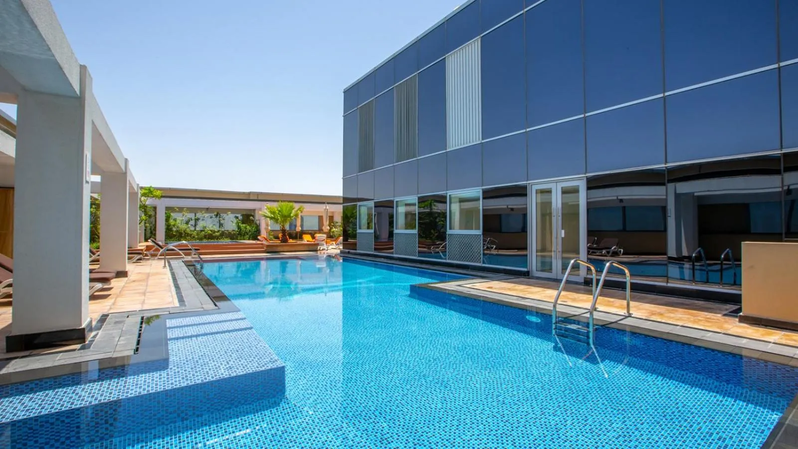 Property building in Calm Studio at Sky Gardens DIFC by Deluxe Holiday Homes