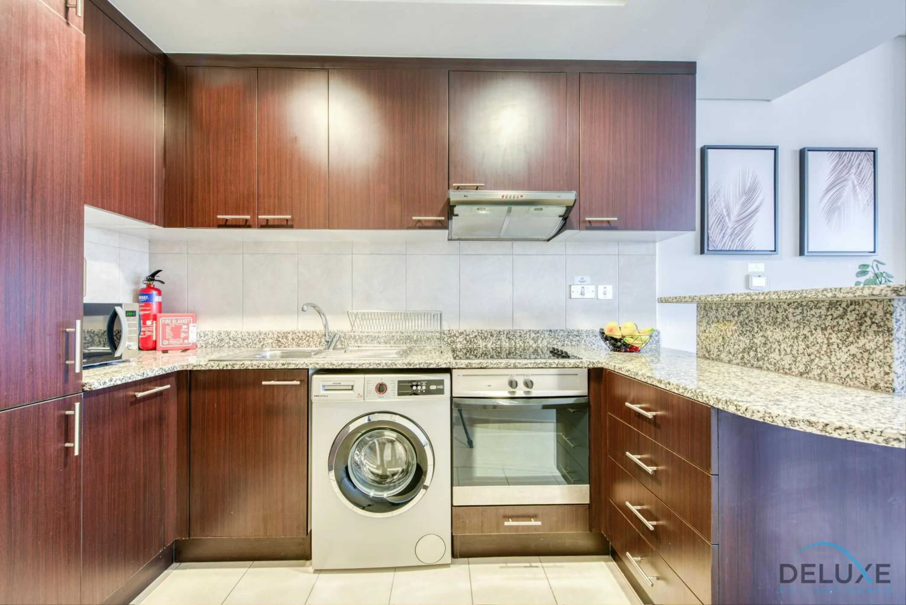 Kitchen or kitchenette in Calm Studio at Sky Gardens DIFC by Deluxe Holiday Homes