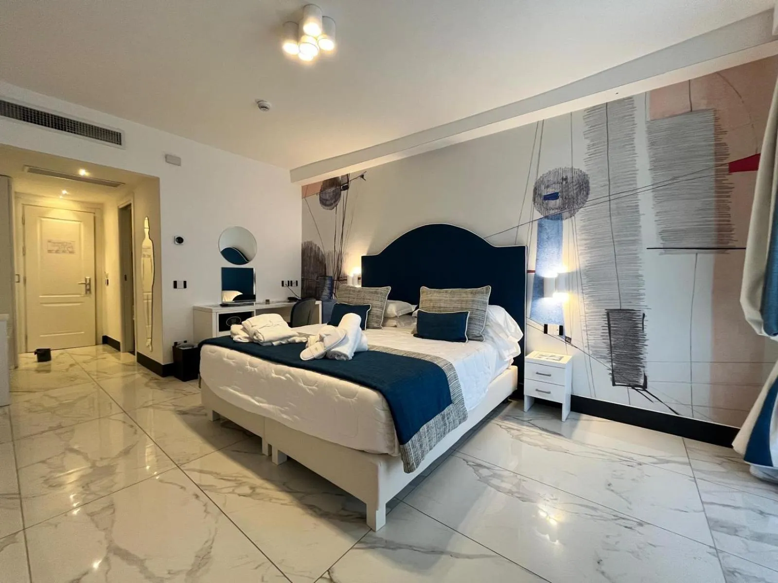 Bed in Positano Art Hotel Pasitea