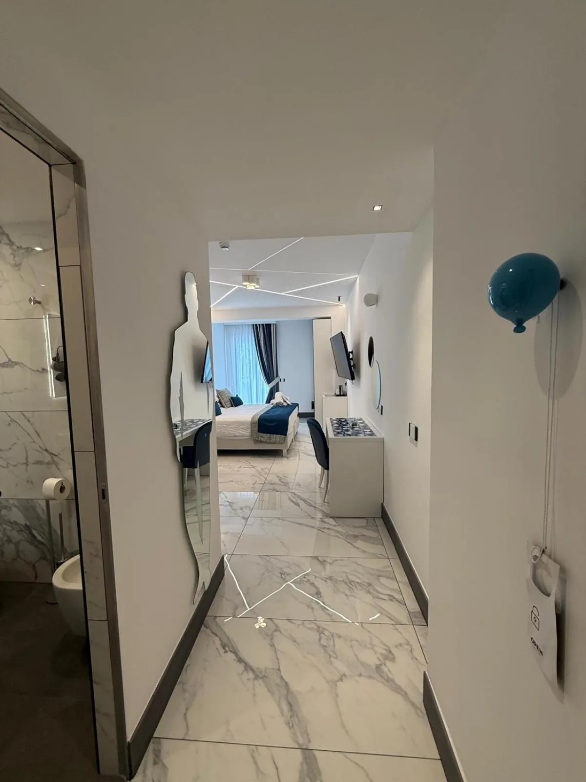 Bed in Positano Art Hotel Pasitea