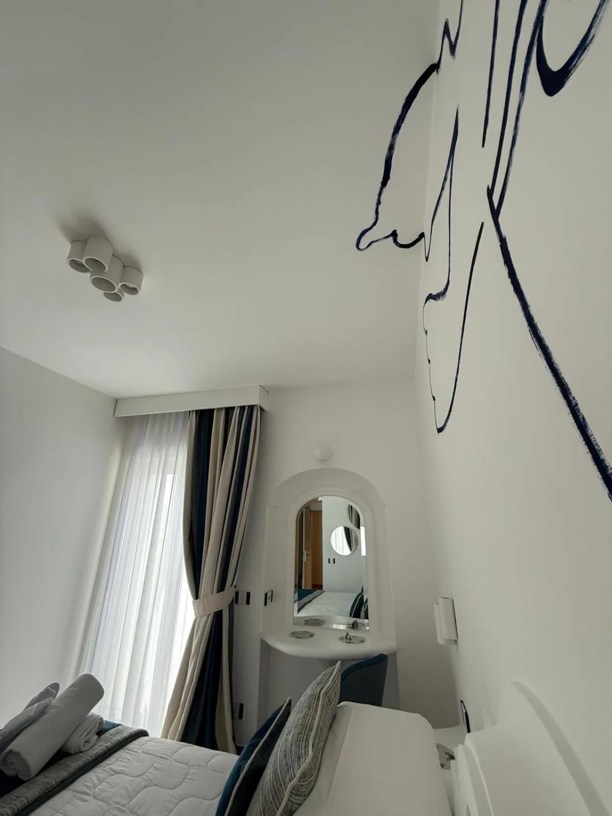 Bed in Positano Art Hotel Pasitea