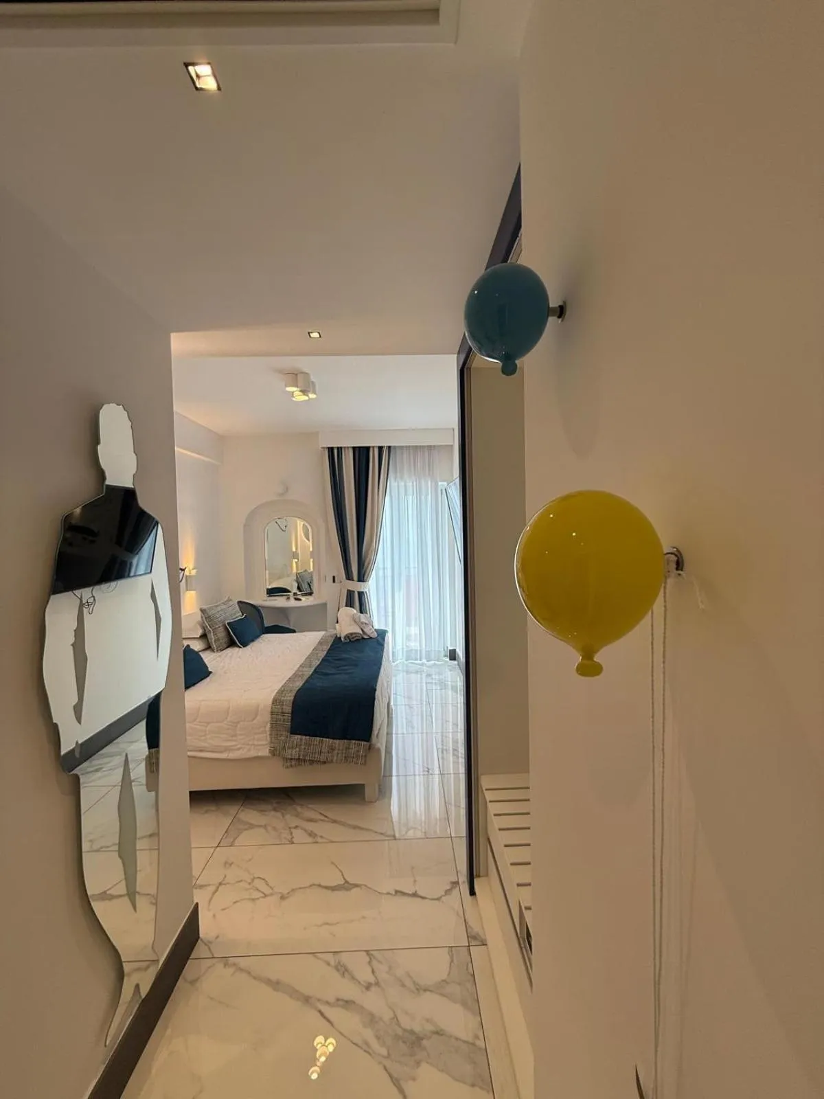 Bed in Positano Art Hotel Pasitea