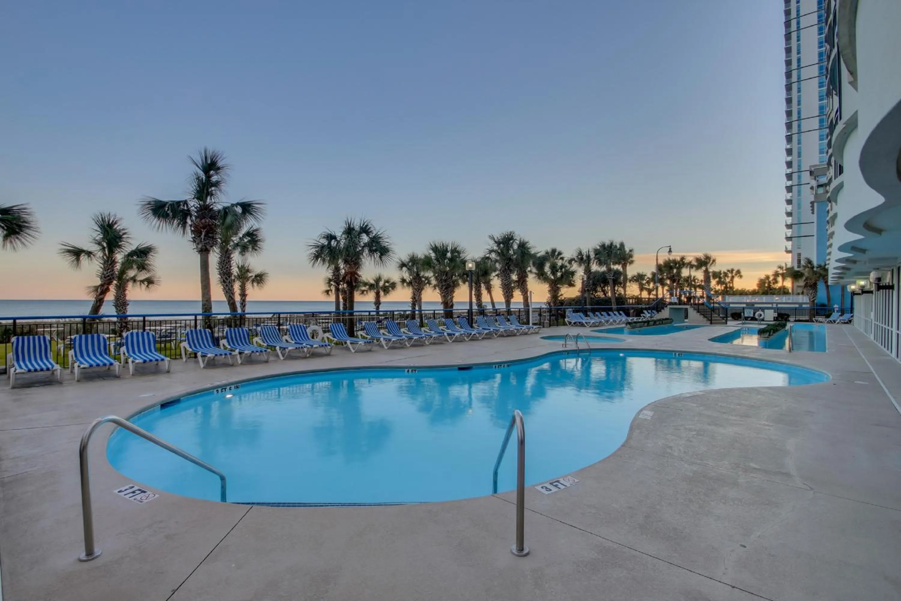 Swimming pool in Oceanfront Boardwalk Condo w Private Balcony and Beach