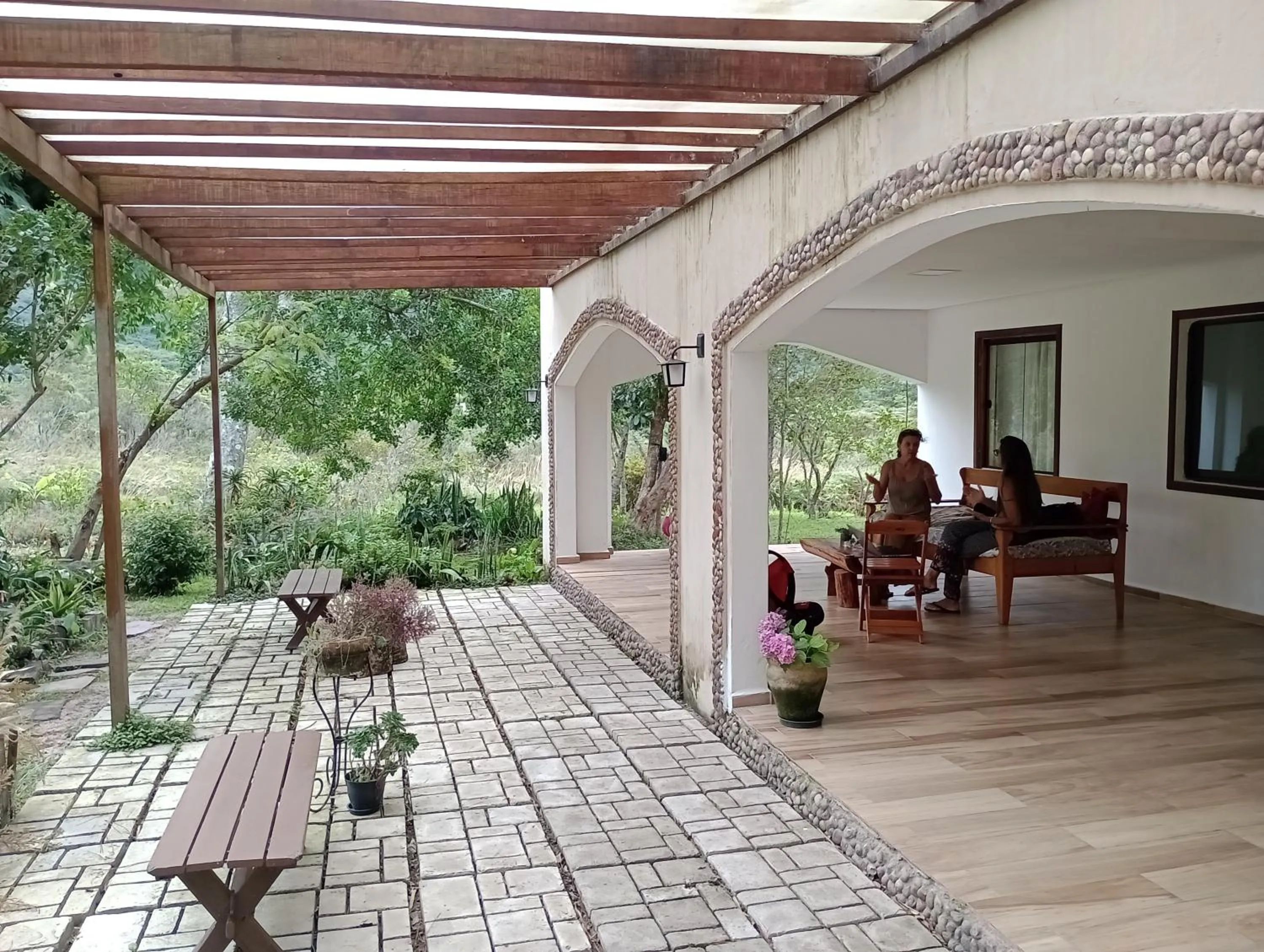 Balcony/Terrace in Pousada Canto das Cachoeiras