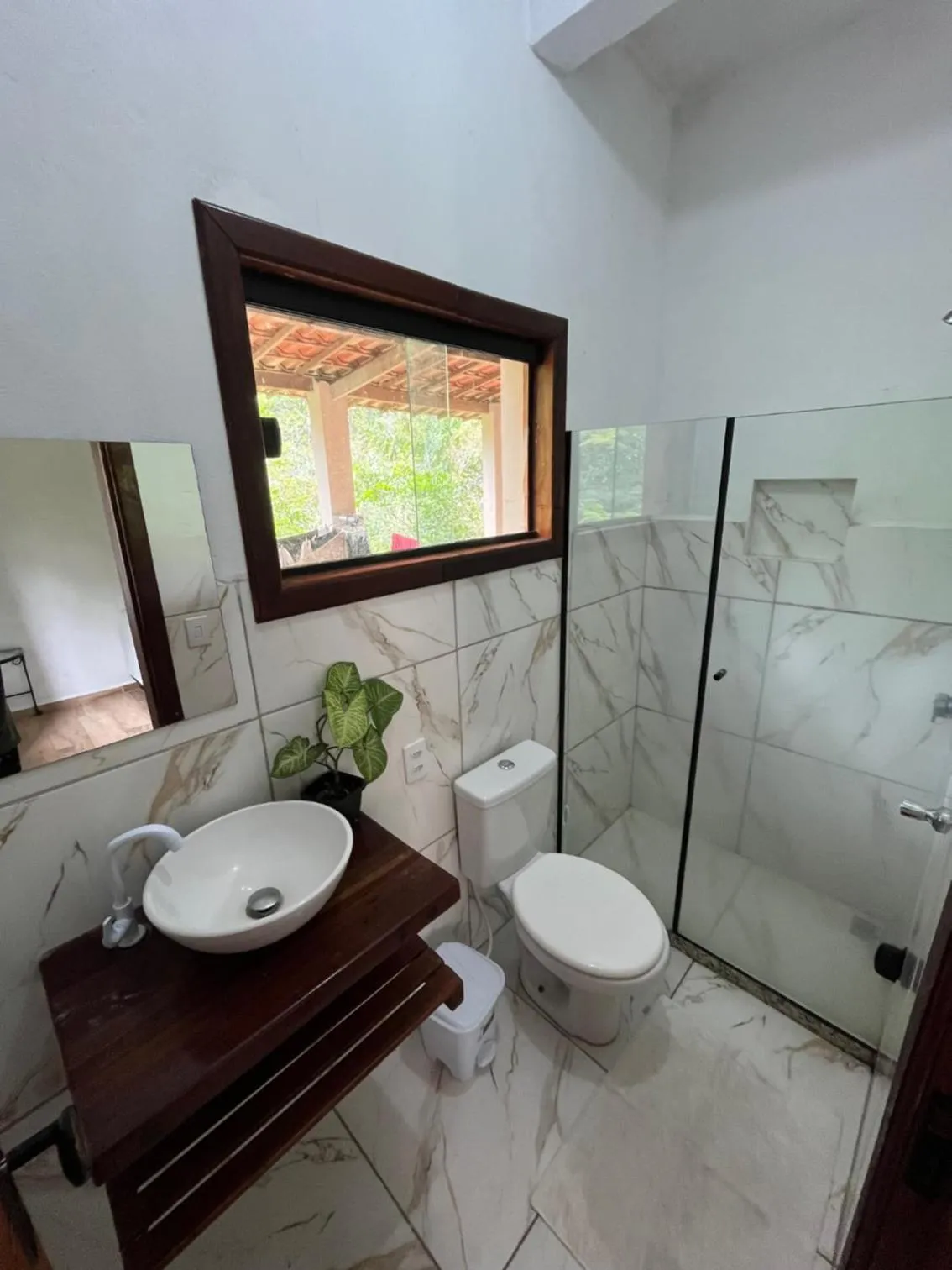 Bathroom in Pousada Canto das Cachoeiras