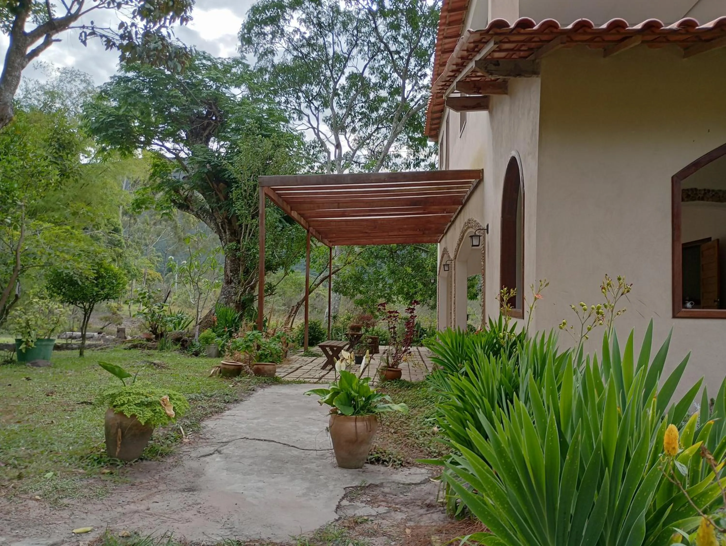 Balcony/Terrace in Pousada Canto das Cachoeiras