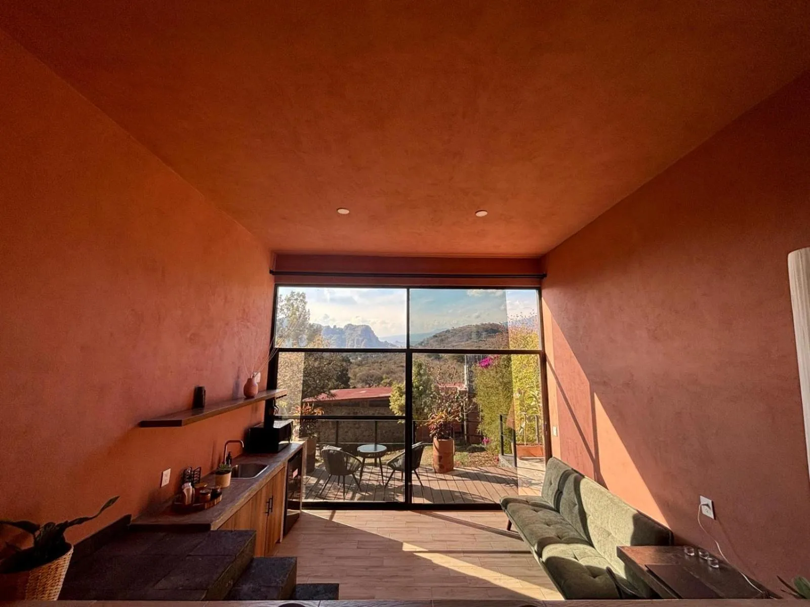 Seating area in Amara Tepoztlán
