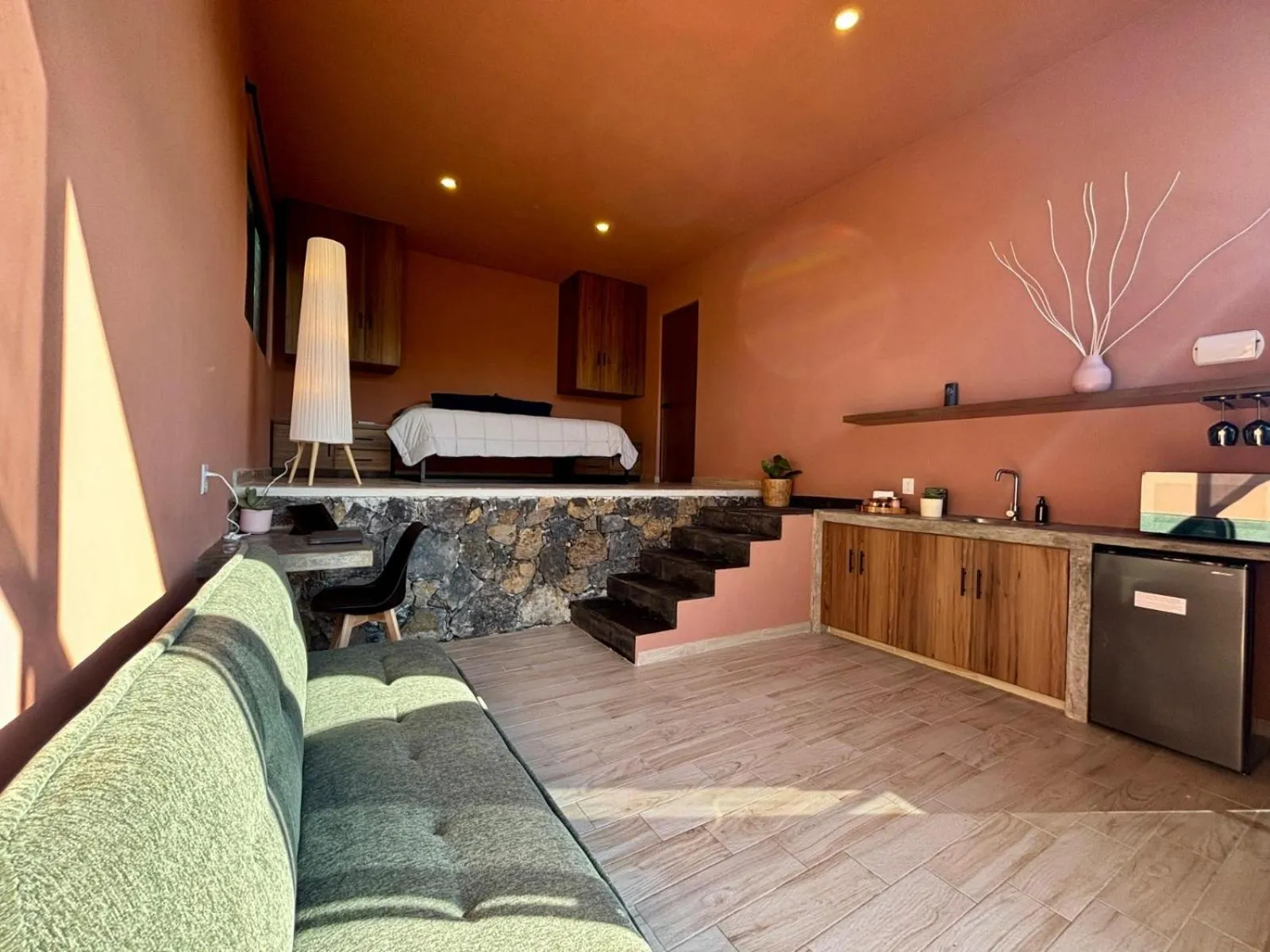 Living room in Amara Tepoztlán