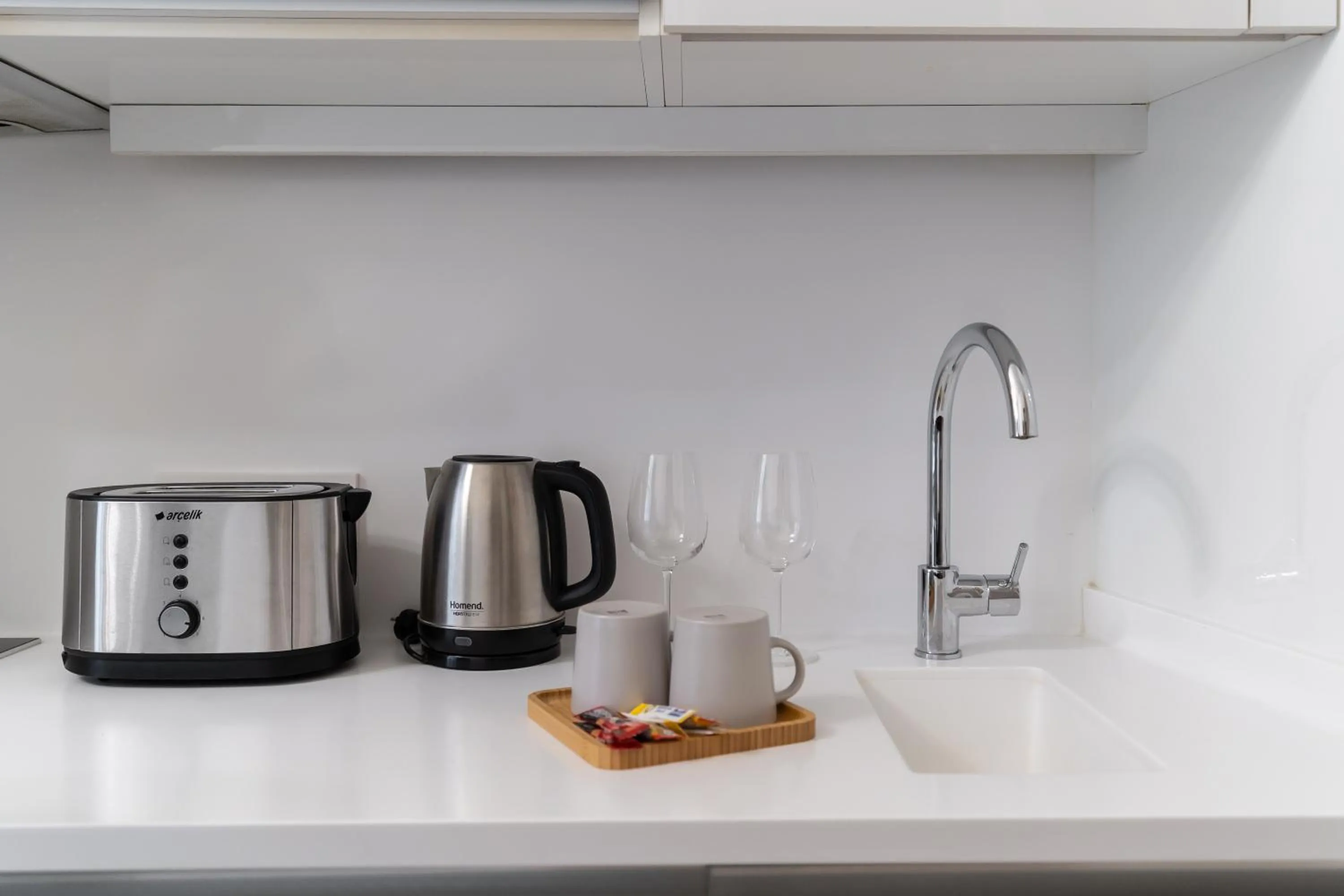 Kitchen or kitchenette in Casa Di Bava Suites by TCH