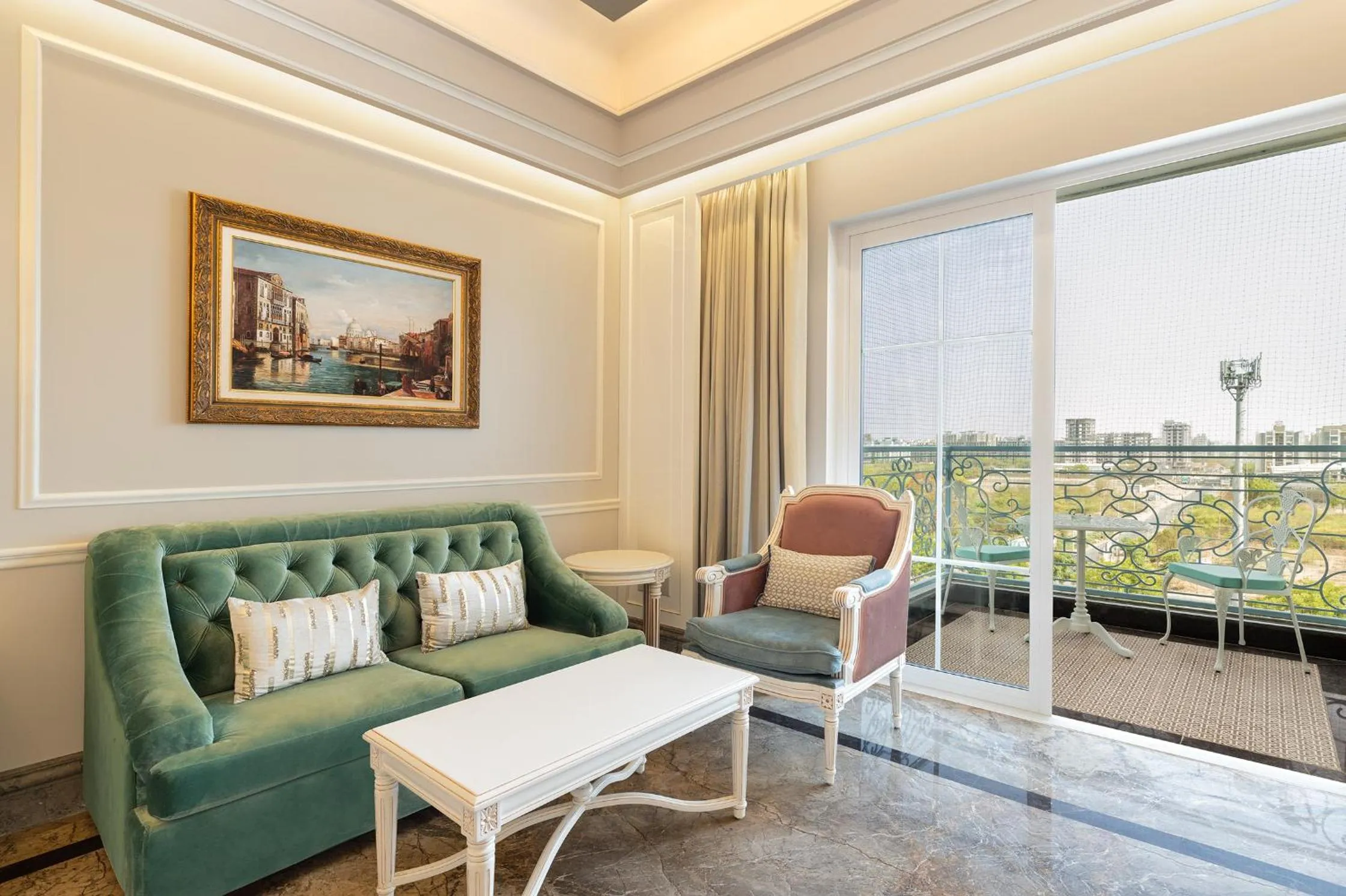 Seating area in Hotel Hillock Ahmedabad