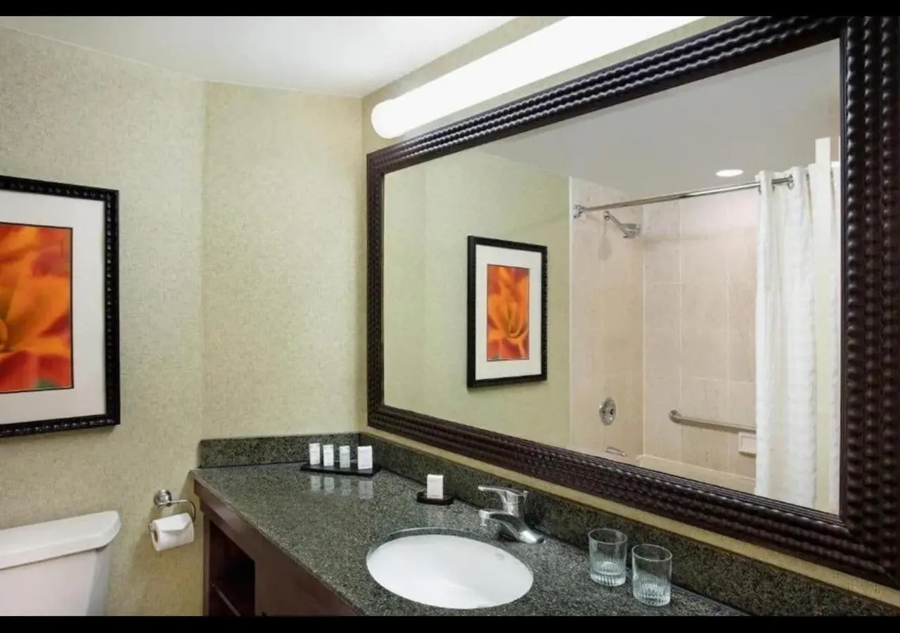 Bathroom in Harmony Suites Secaucus Meadowlands