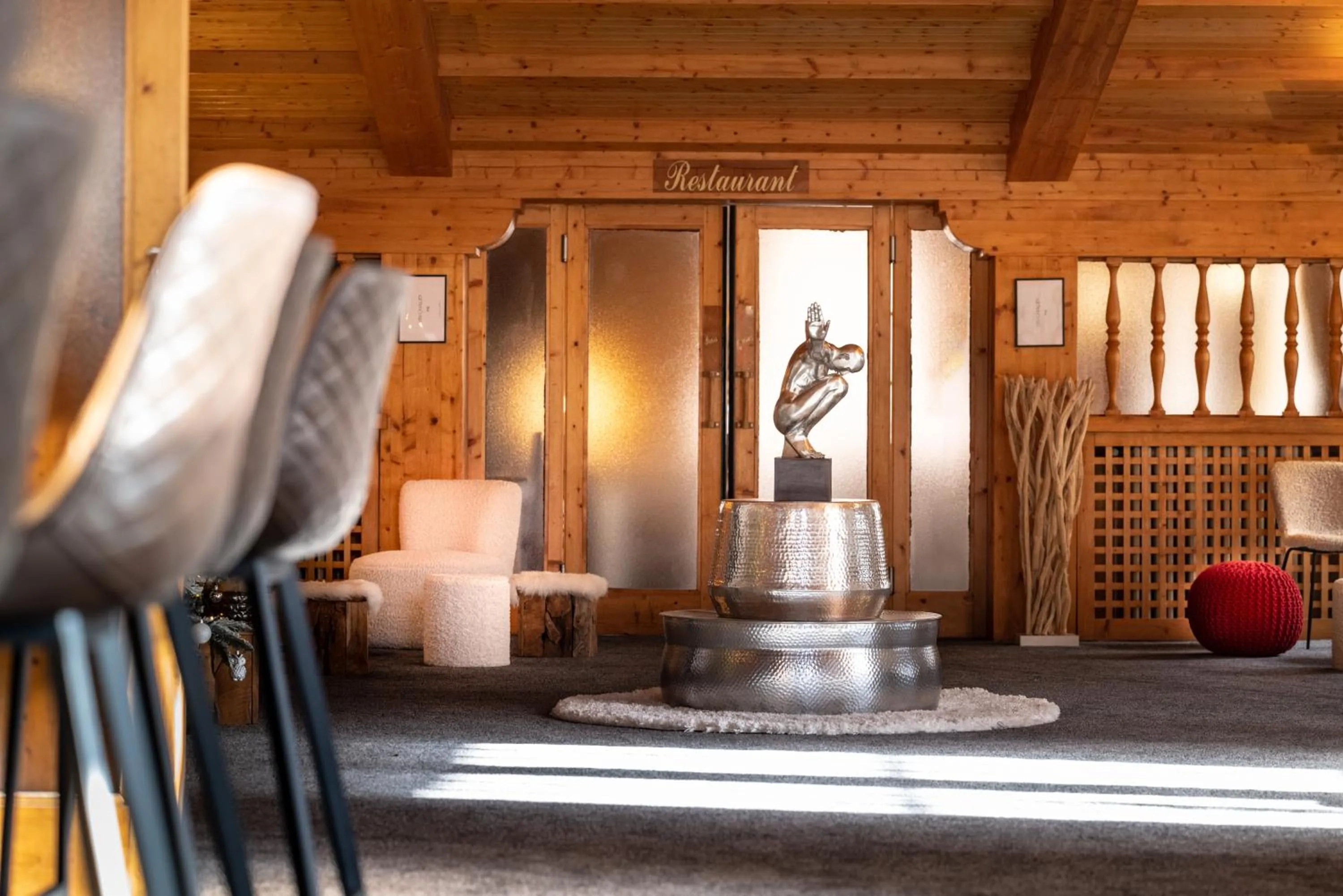 Lobby or reception in Le Chalet d'Antoine - Centre de Megève
