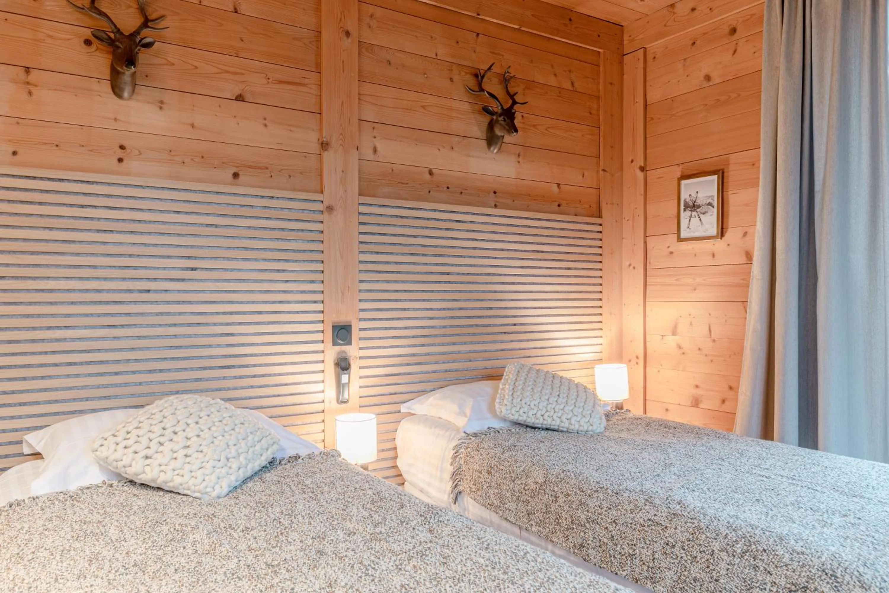 Bed in Le Chalet d'Antoine - Centre de Megève