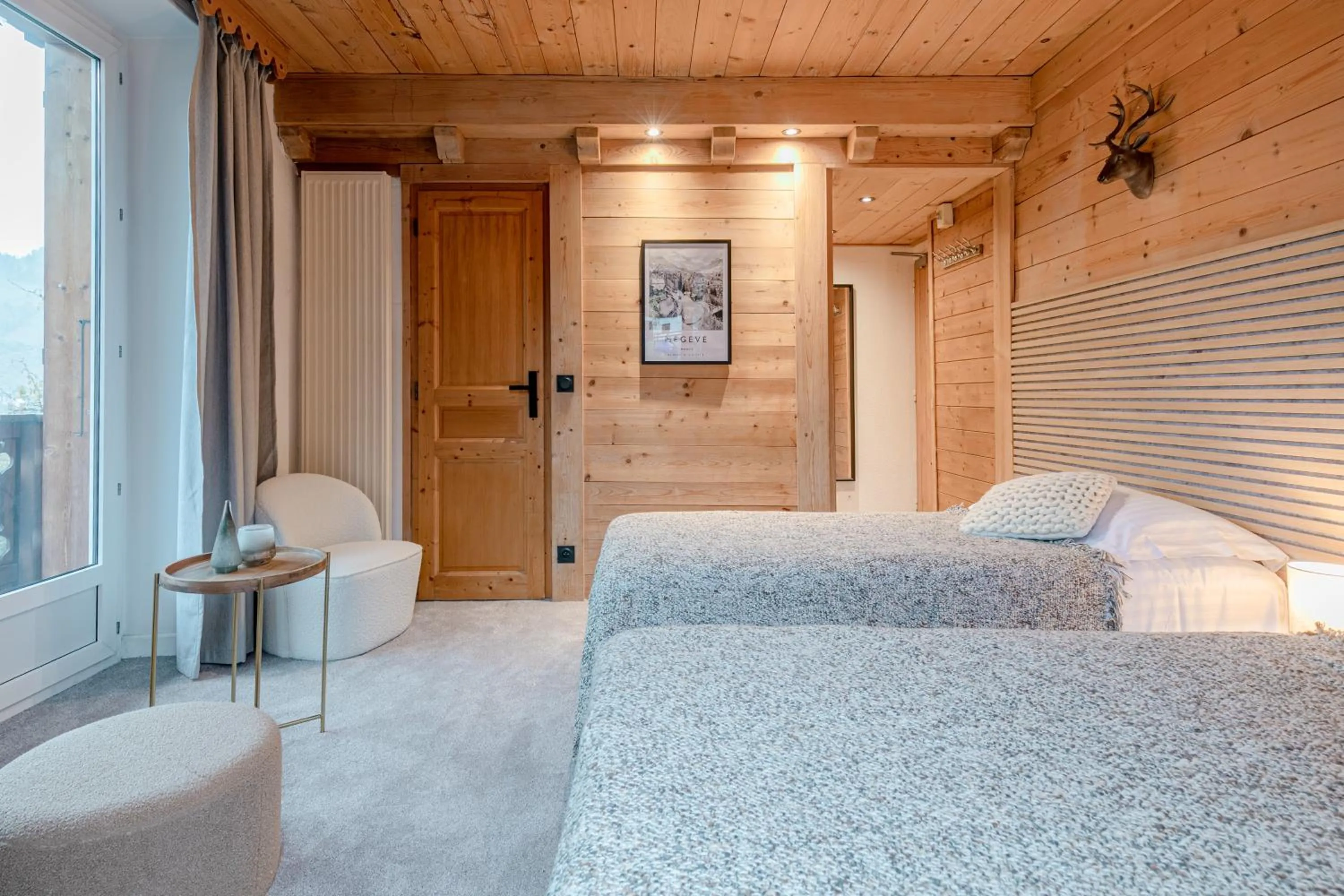 Bed in Le Chalet d'Antoine - Centre de Megève