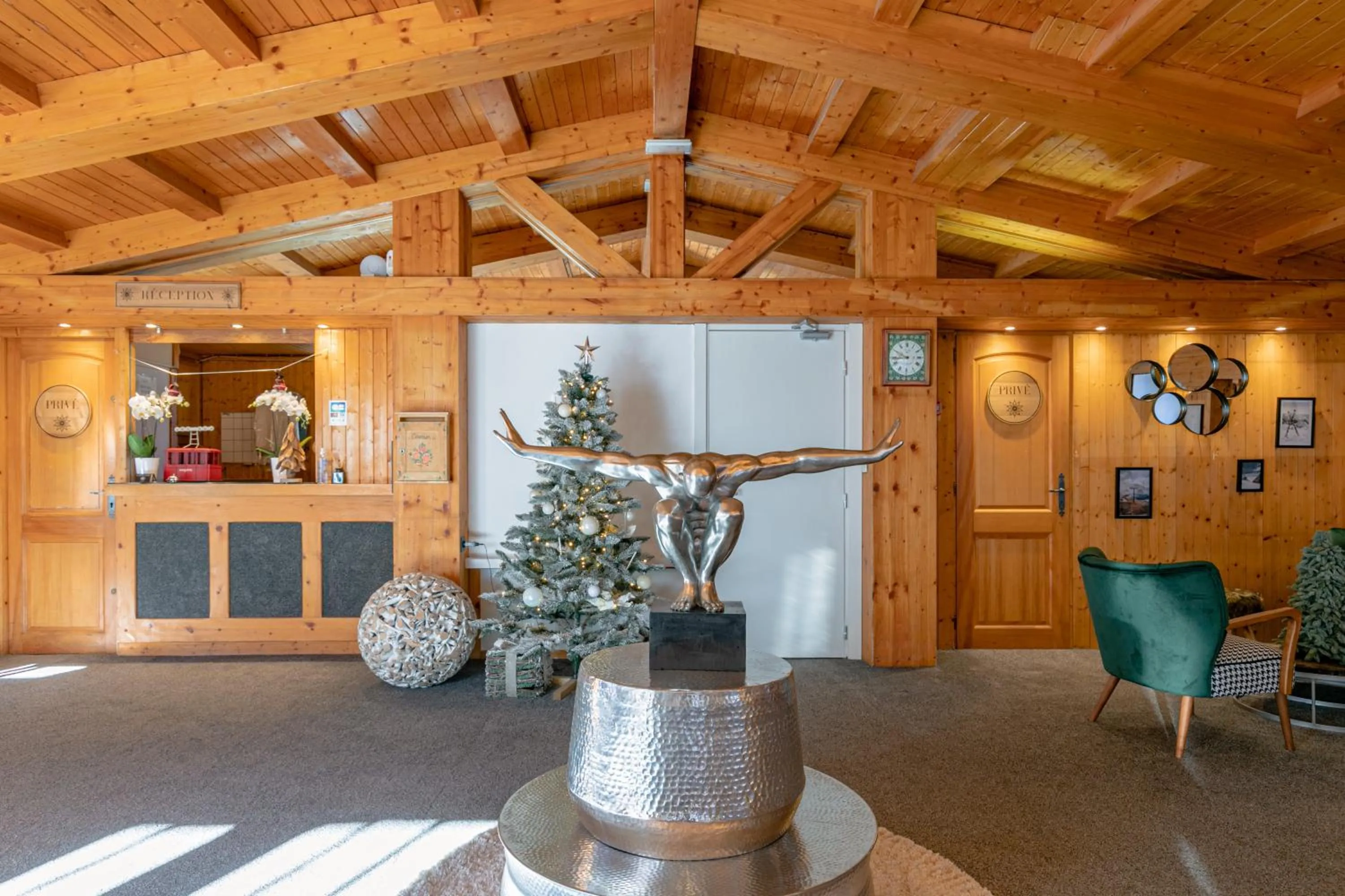 Lobby or reception in Le Chalet d'Antoine - Centre de Megève