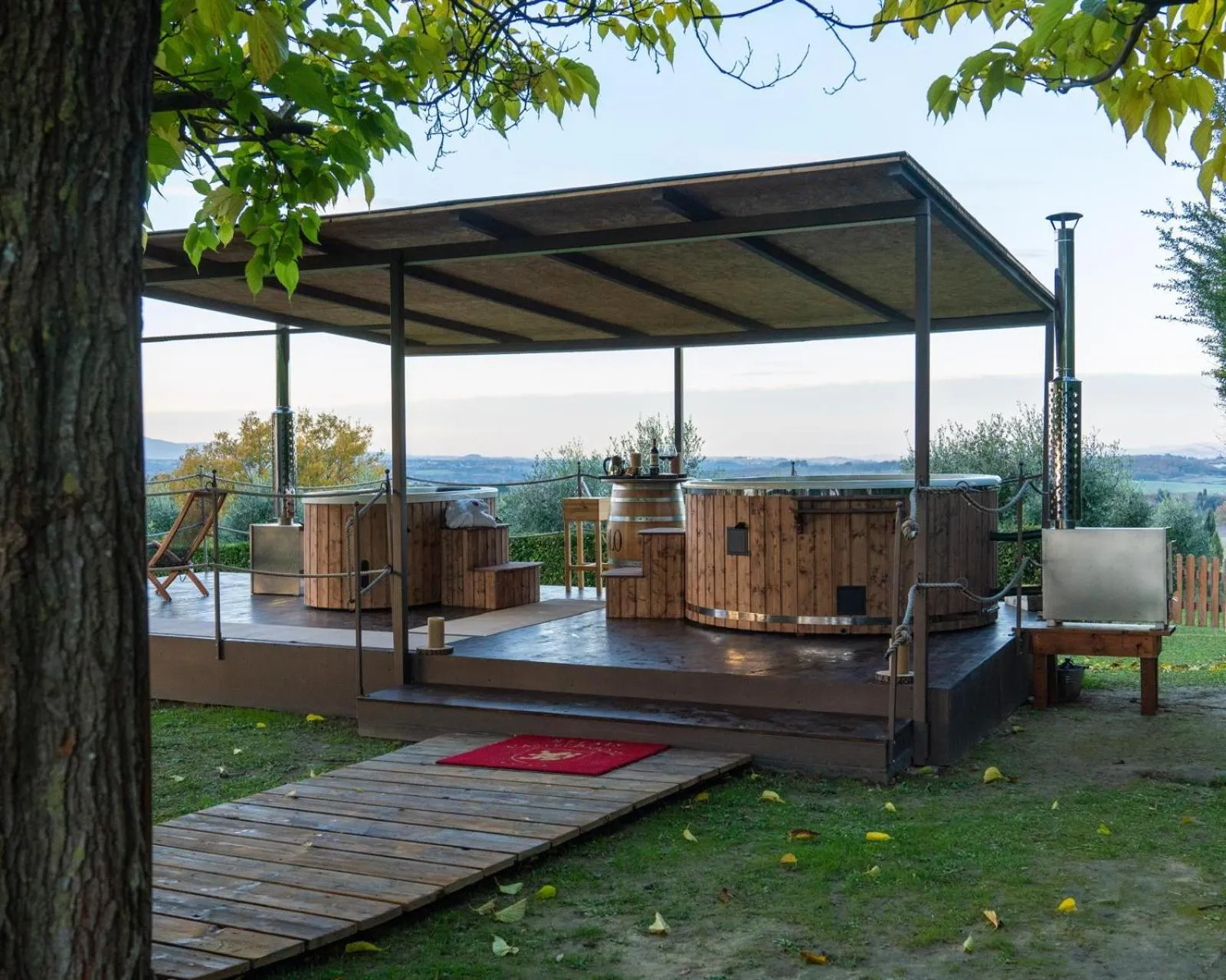 Hot Tub in Relais CastelBigozzi