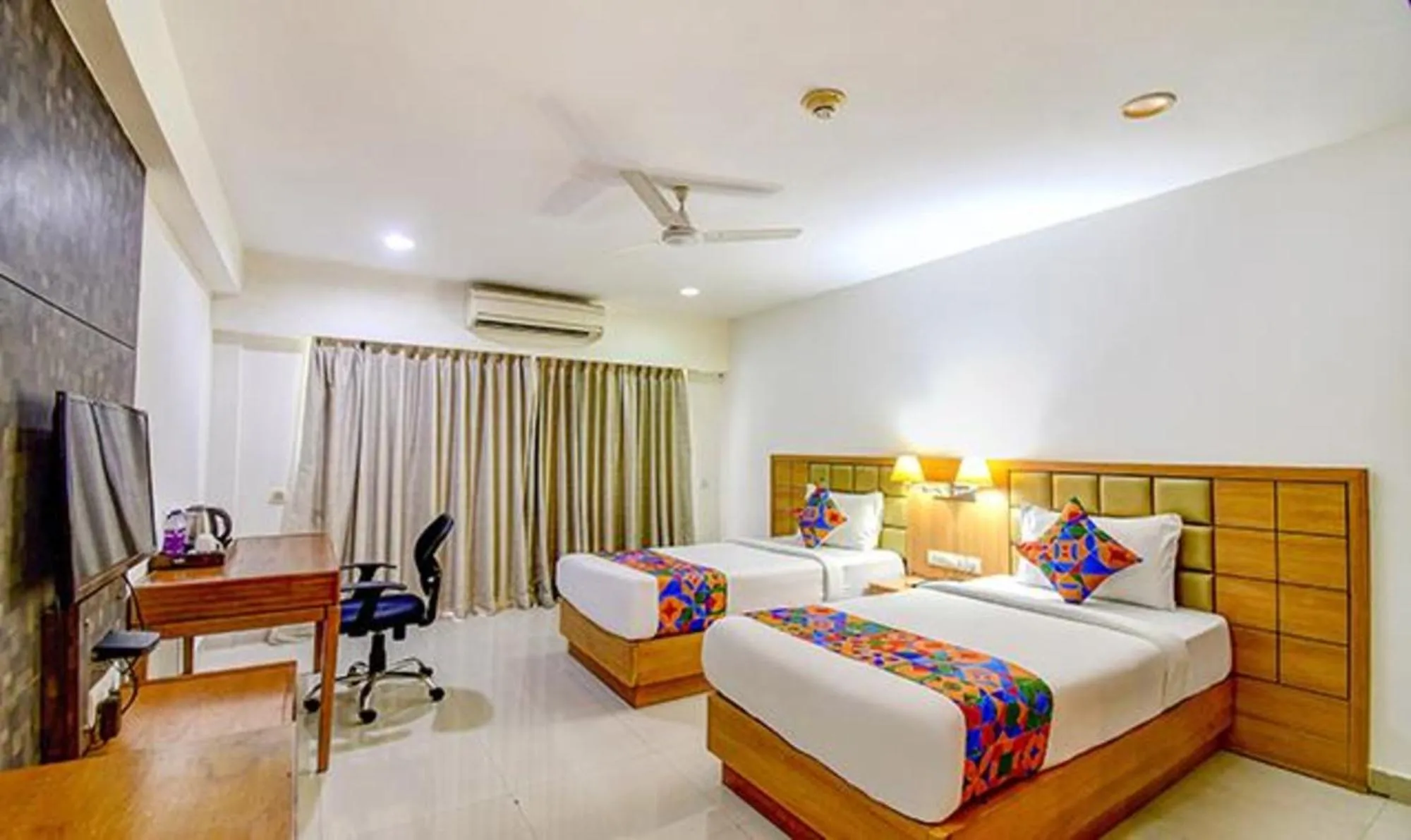 Bed in FabHotel Indeedcare Hotel & Resorts - Nr Kolkata Airport