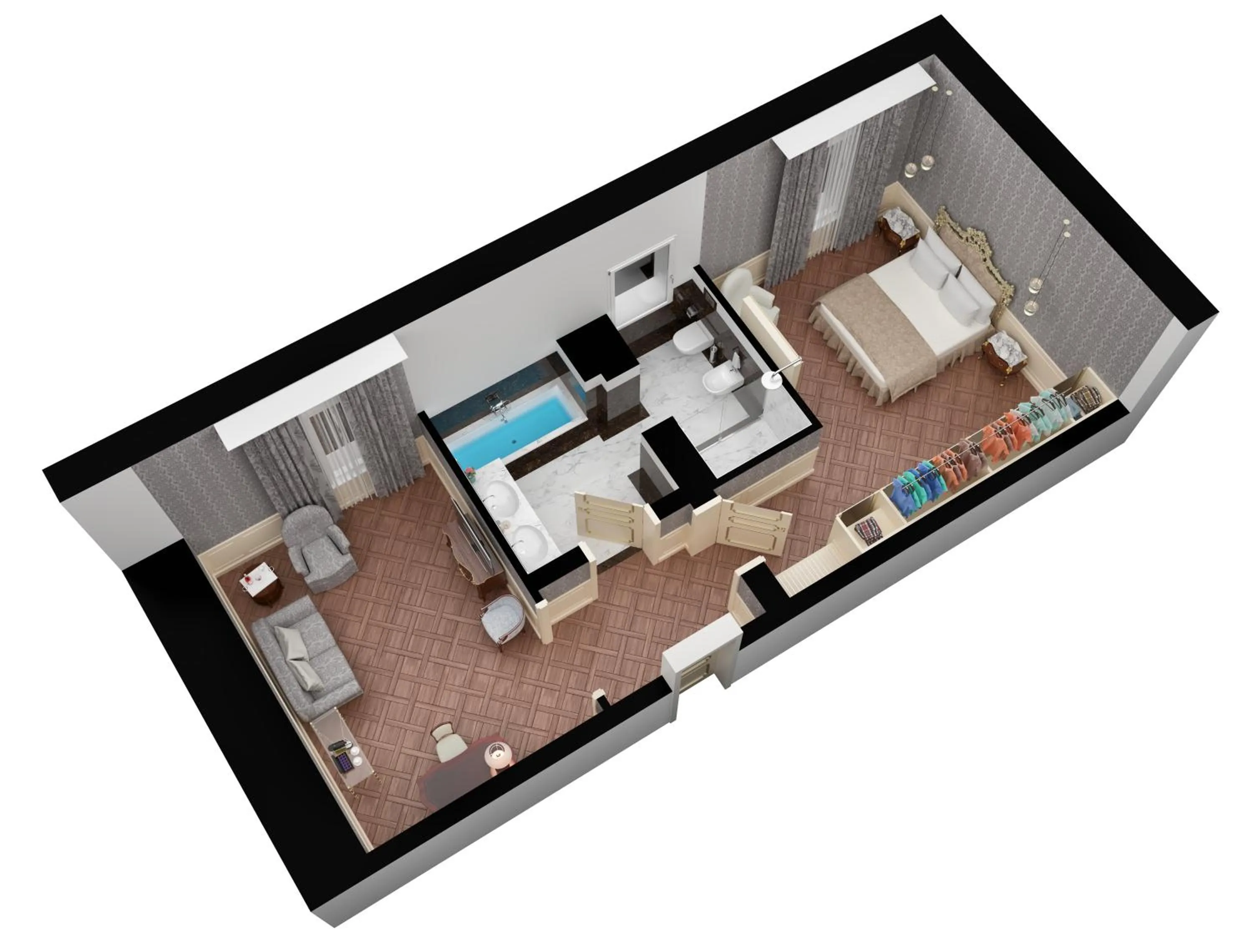 Floor plan in Baglioni Hotel Luna - The Leading Hotels of the World