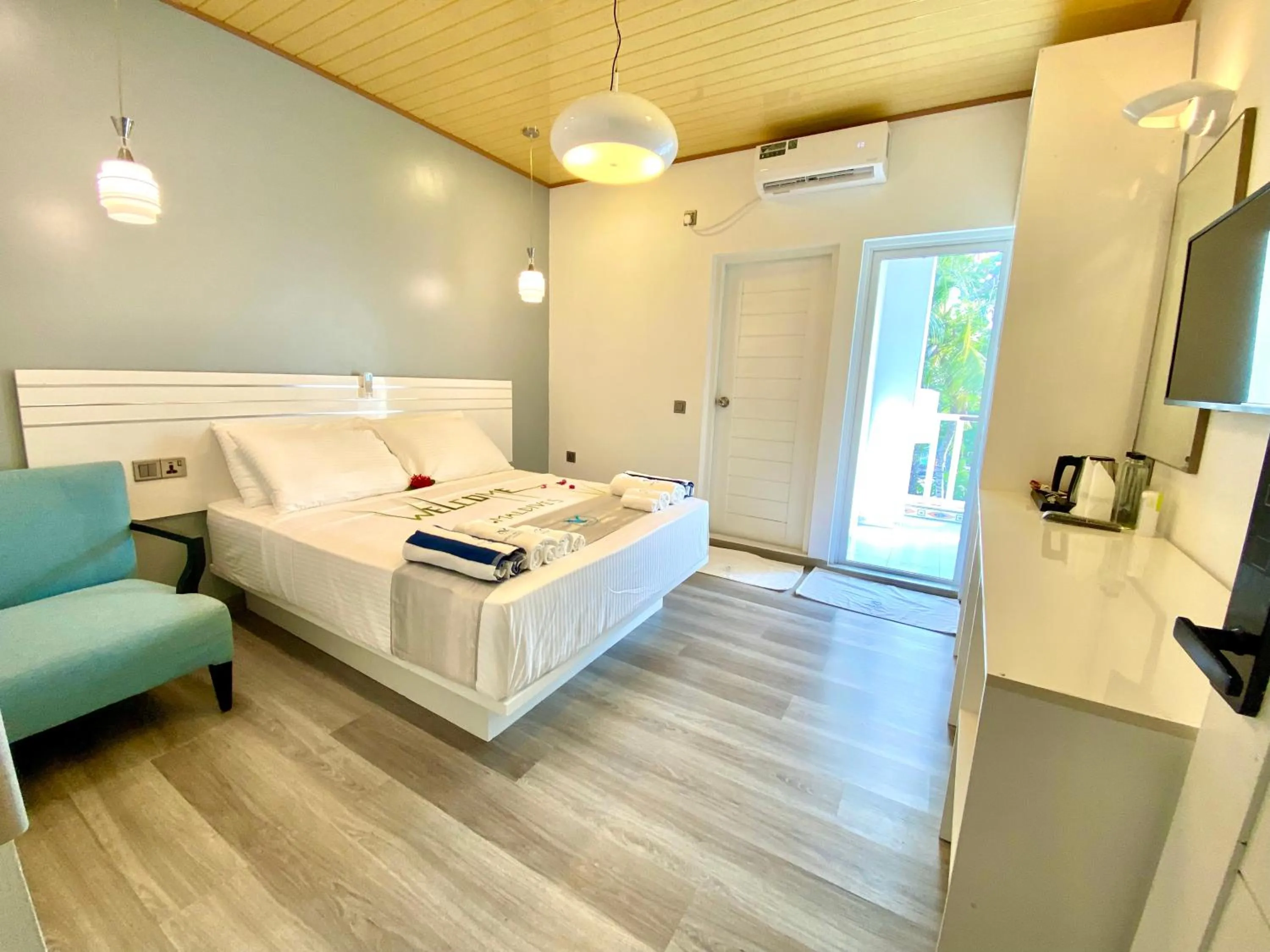 Bed in VIVA Beach Maldives