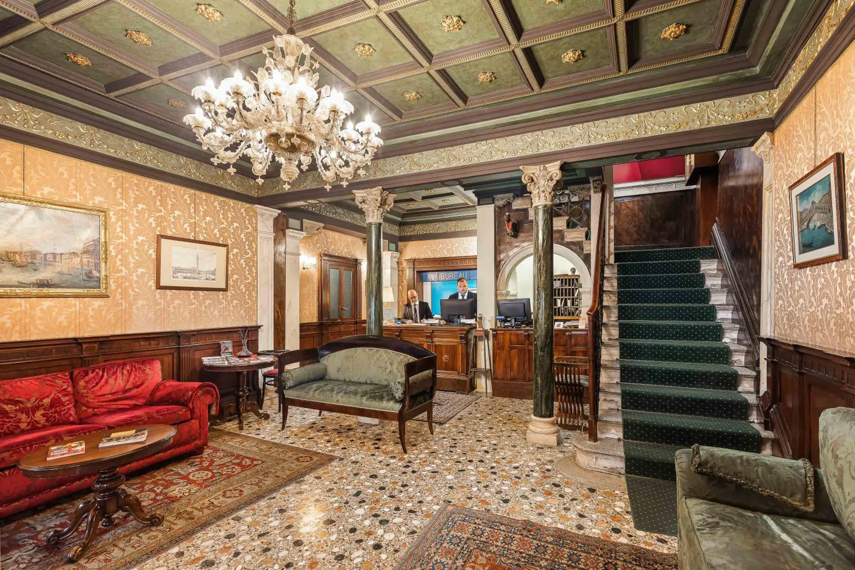 Lobby or reception in Hotel Marconi Lobby or reception in Hotel Marconi